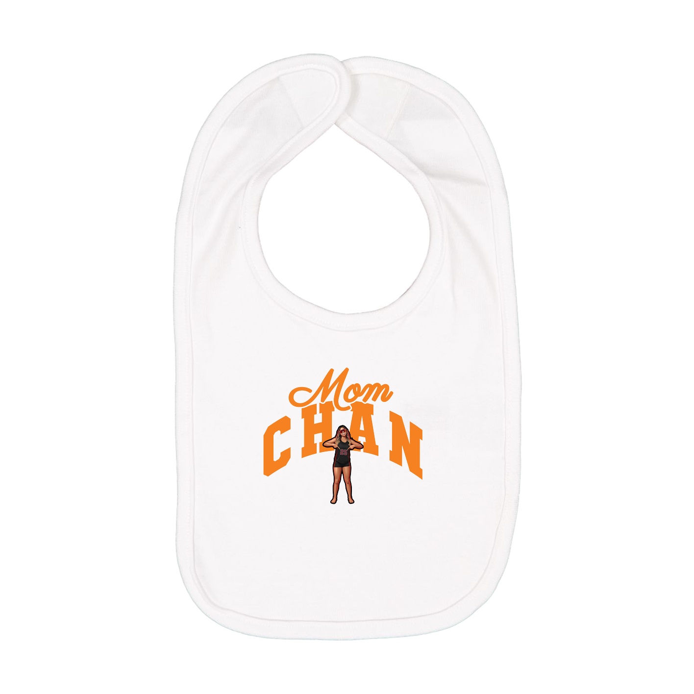 Infant Bib — Mothers Day Arch in White