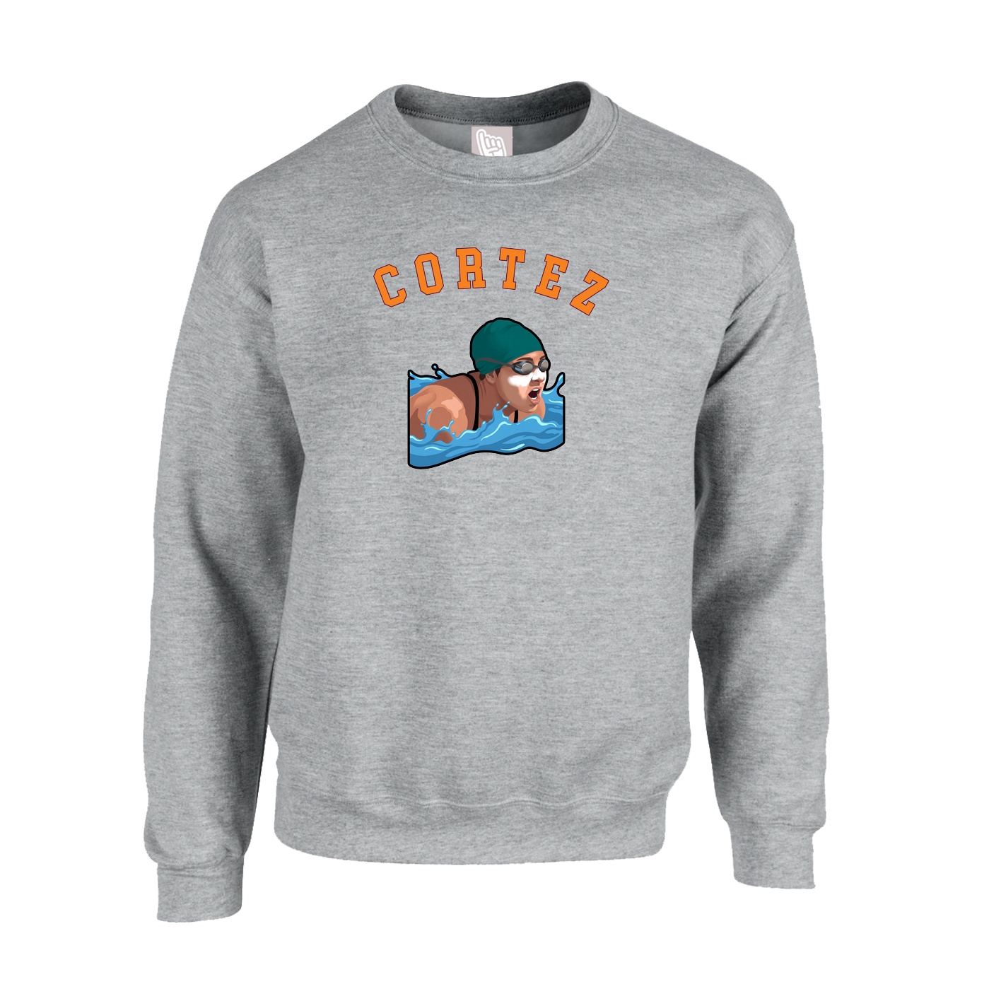 Fleece Crew — Shirsey Arch in Grey