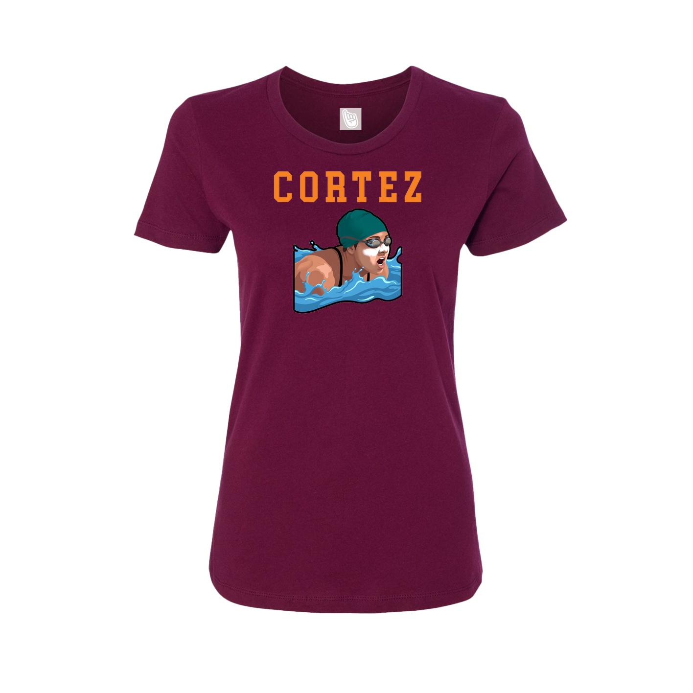 Fitted Women's Tee — Shirsey in Maroon