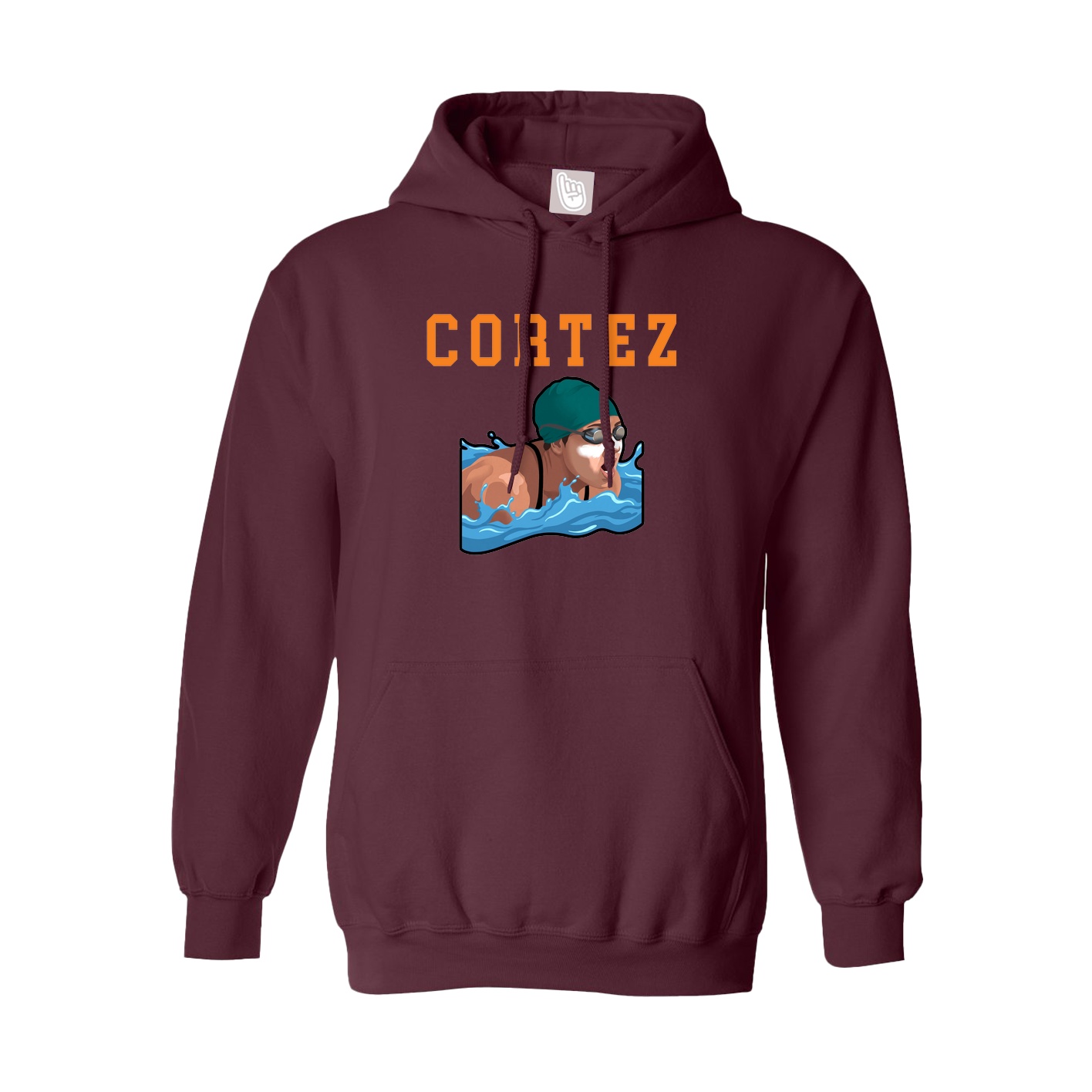 Hoodie — Shirsey in Maroon