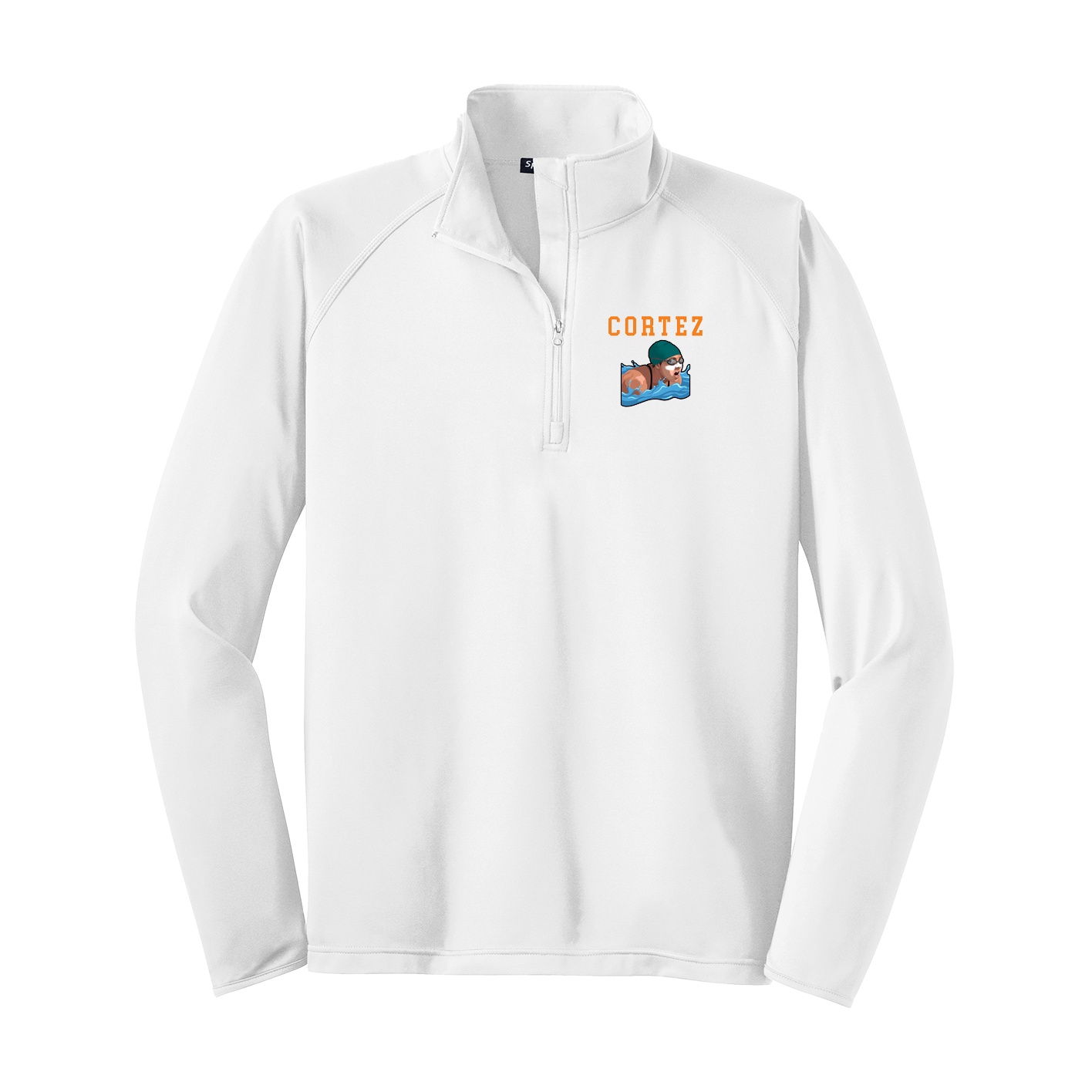 Q-Zip Pullover — Shirsey in White
