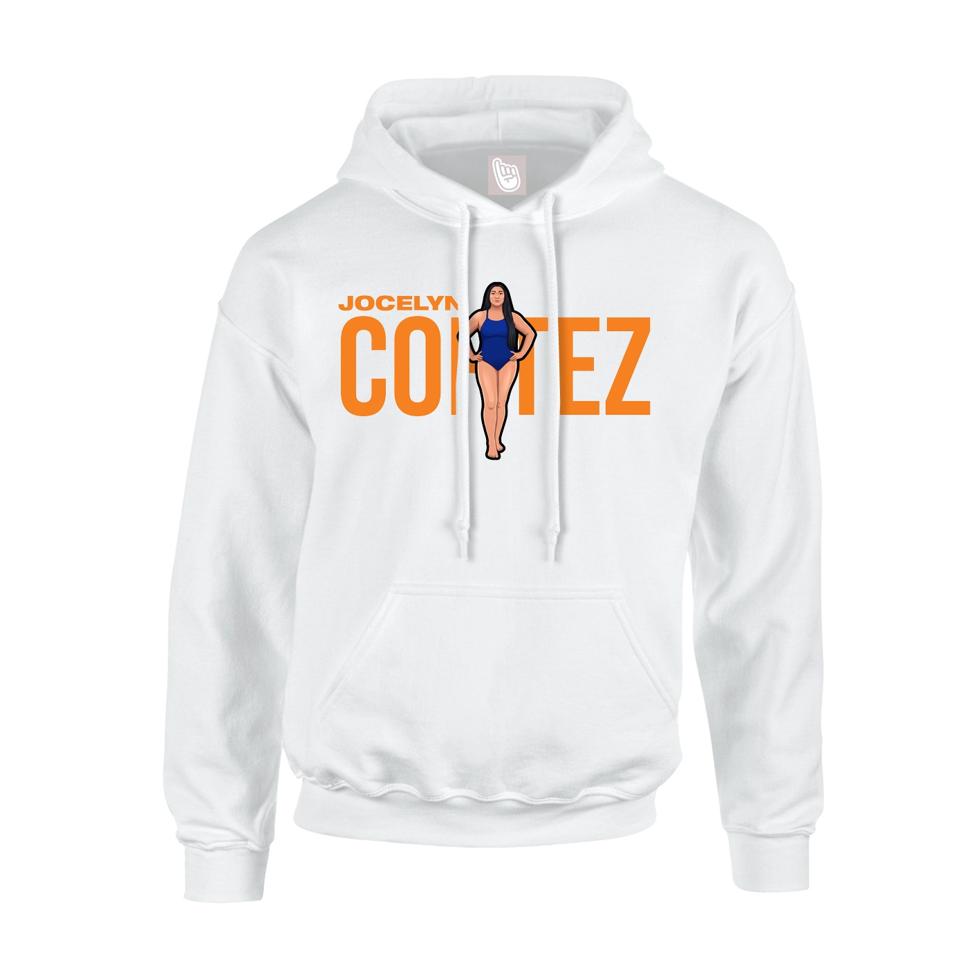 Youth Hoodie — Player Name in White
