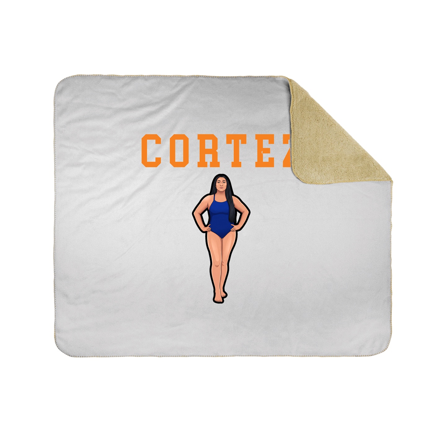 Throw Blanket — Shirsey in White