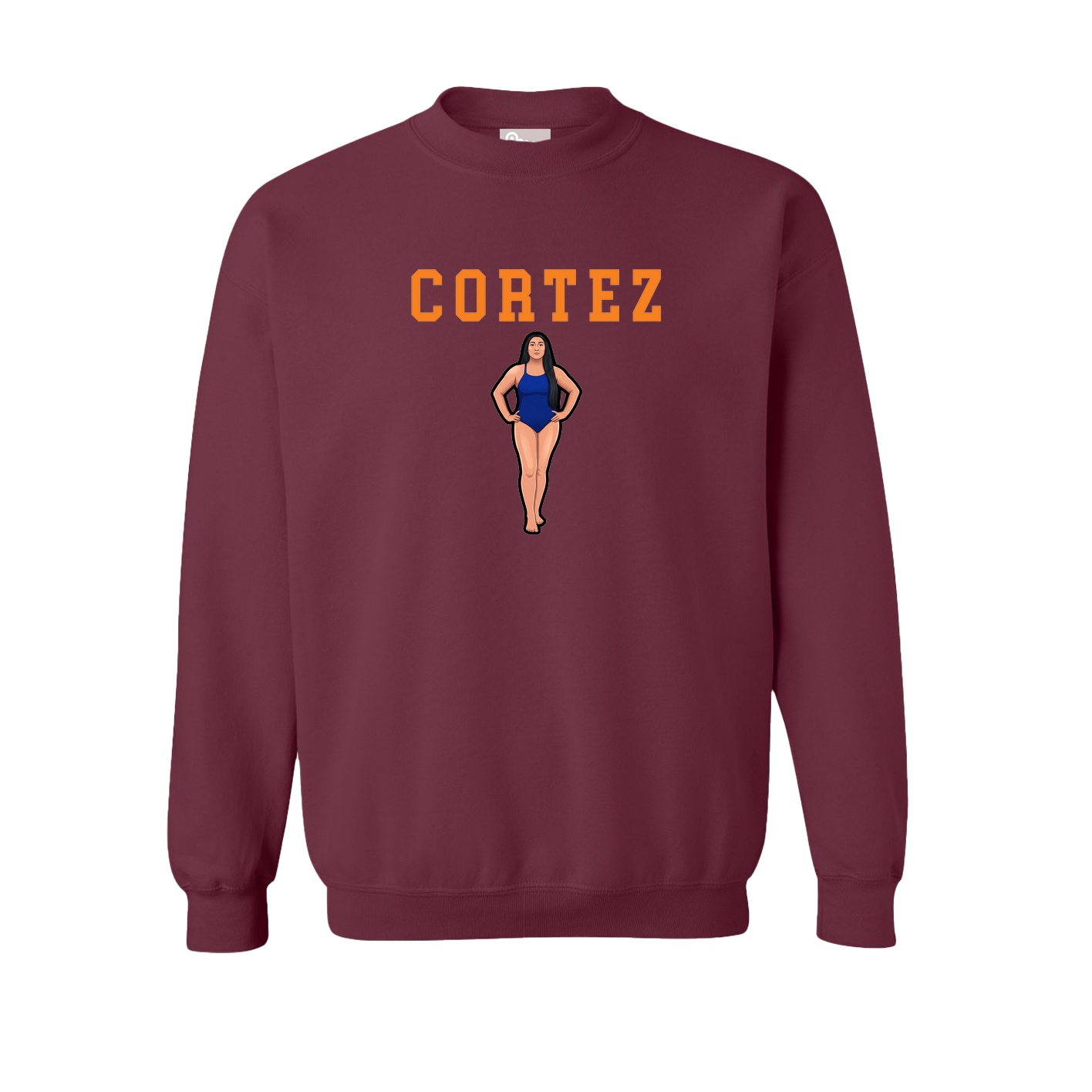 Fleece Crew — Shirsey in Maroon