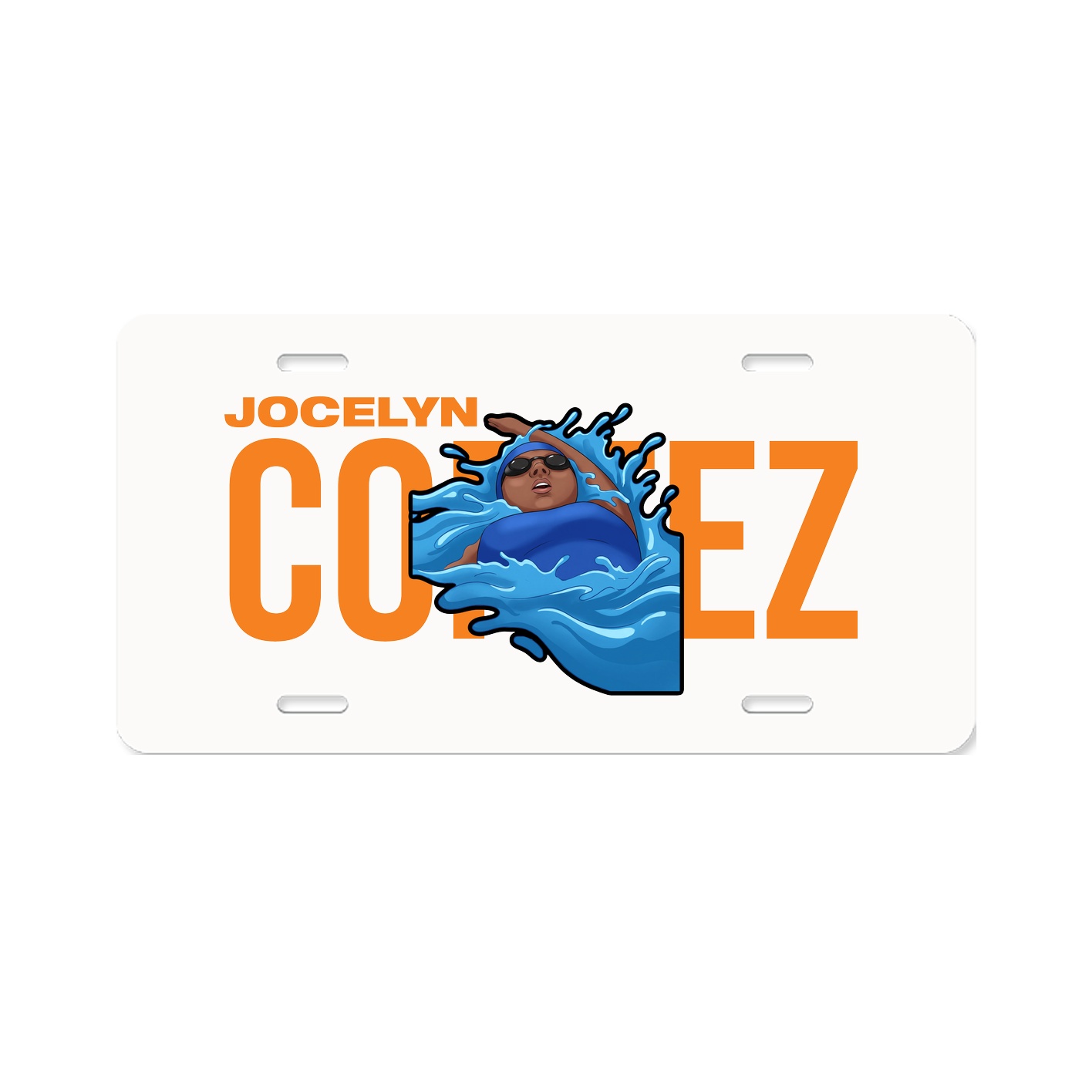 License Plate — Player Name in Classic