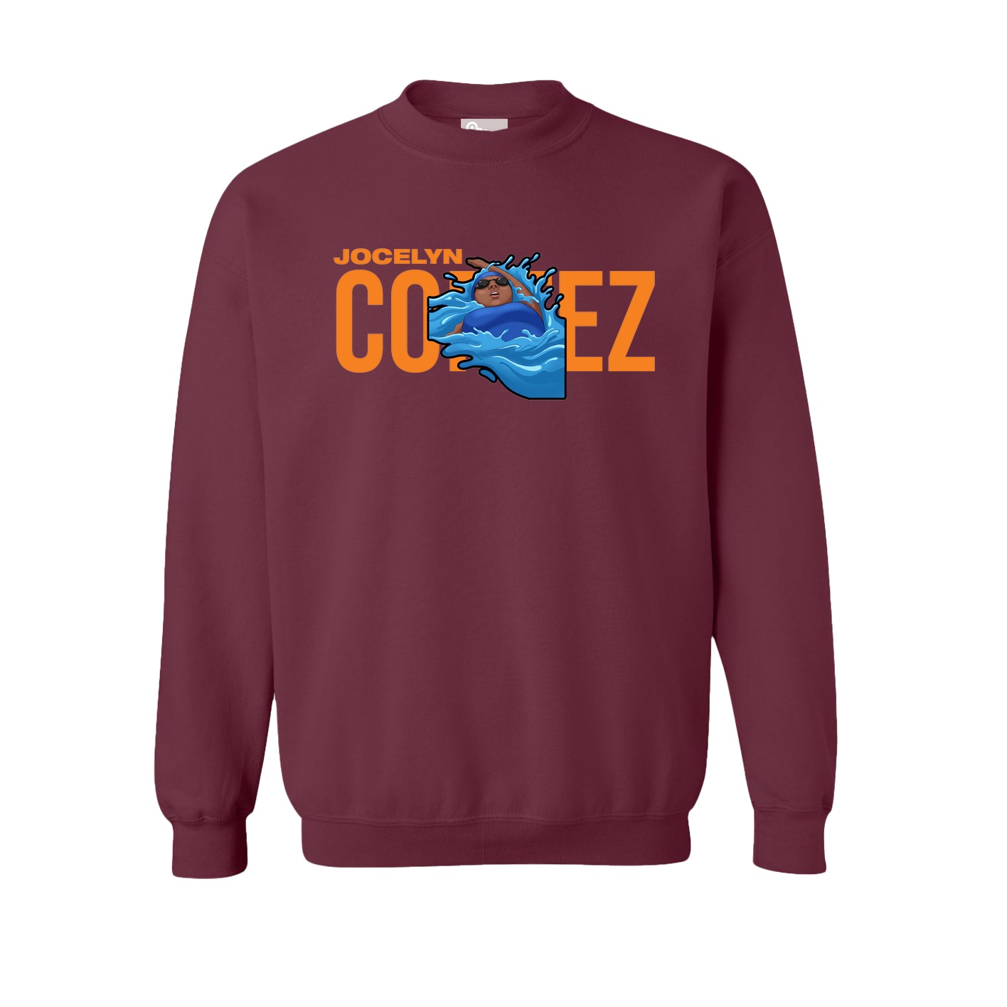 Fleece Crew — Player Name in Maroon