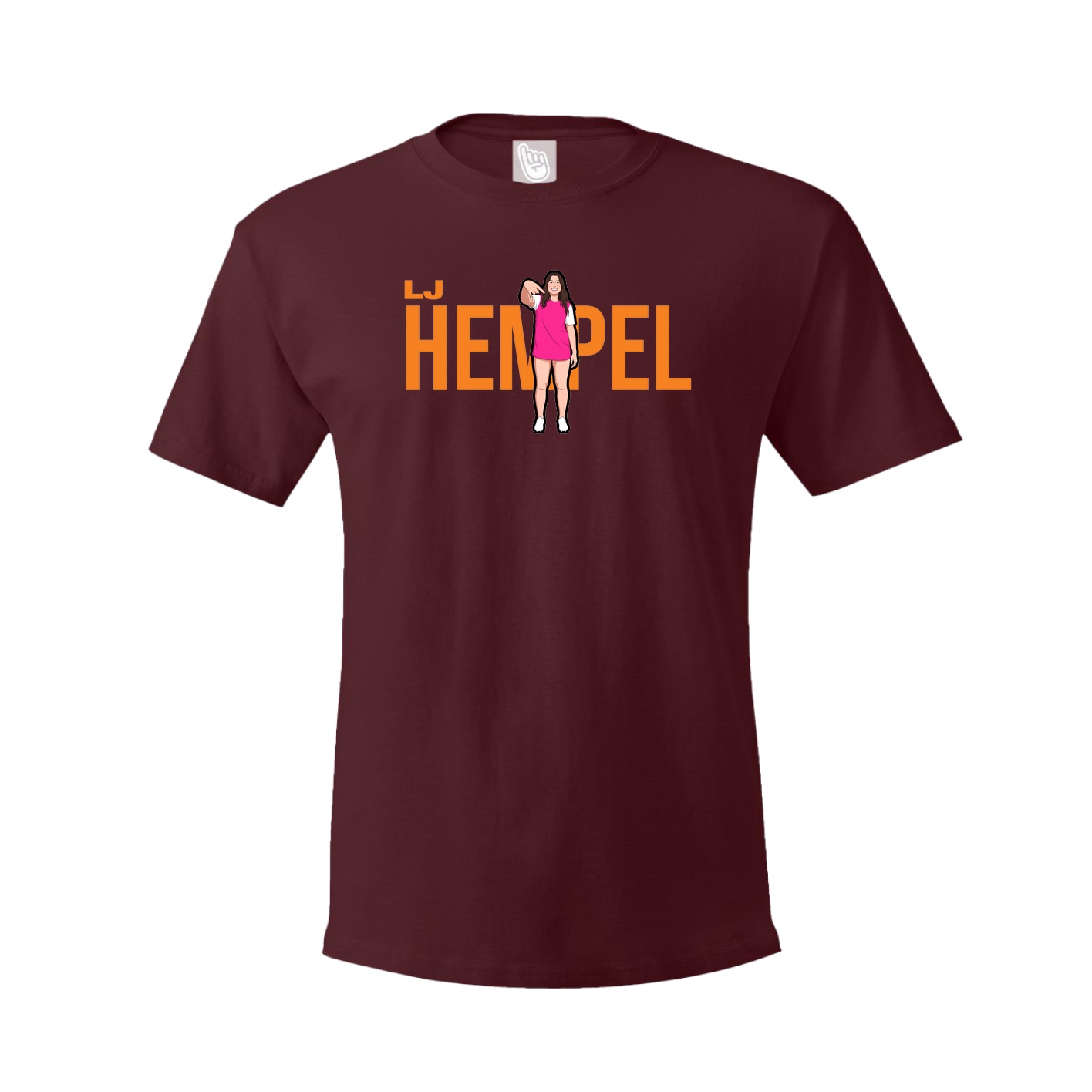 Tee — Player Name in Maroon