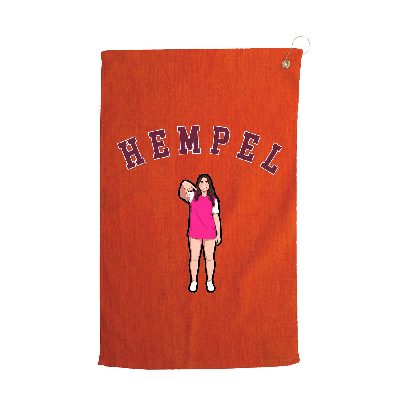 Golf Towel — Shirsey Arch in Orange