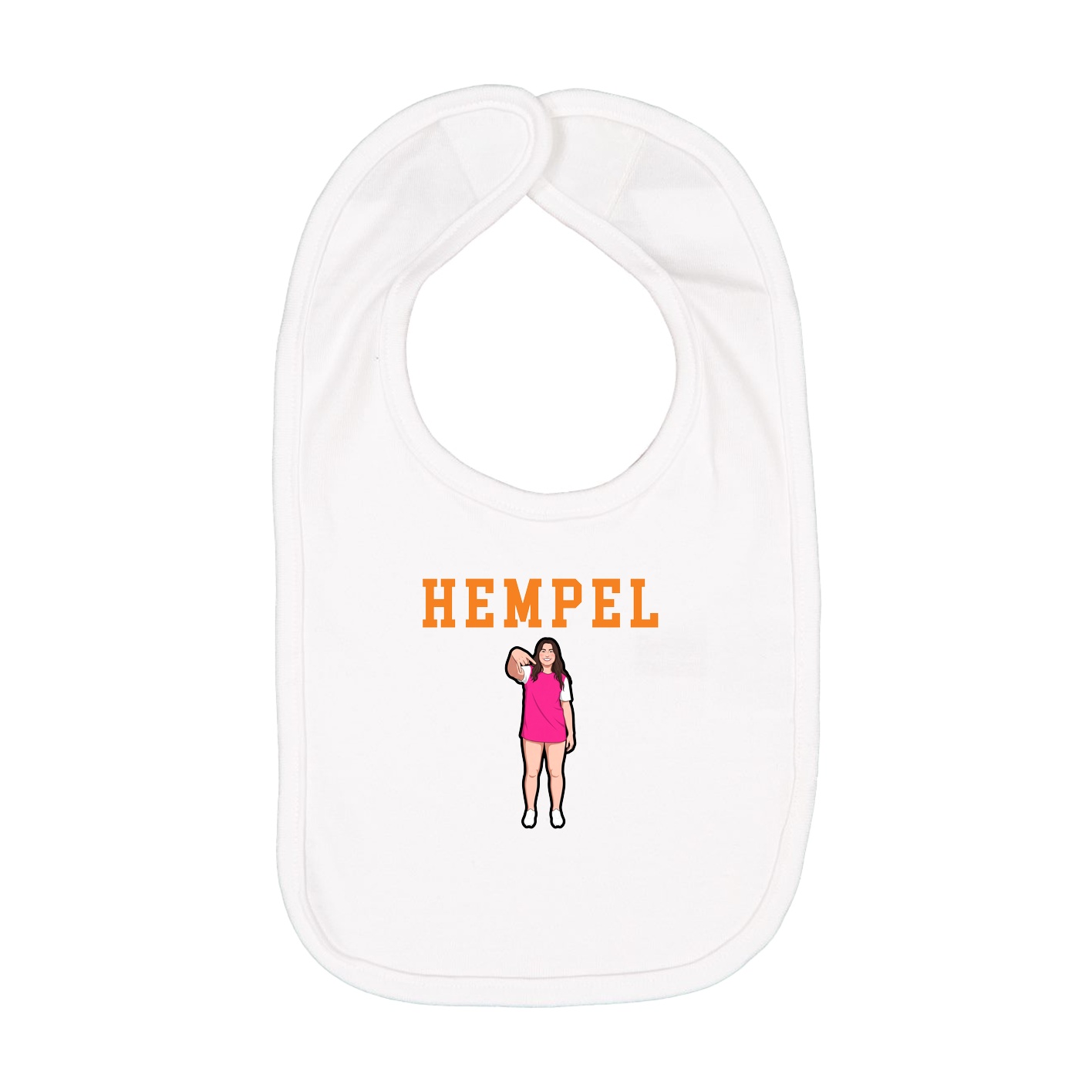 Infant Bib — Shirsey in White