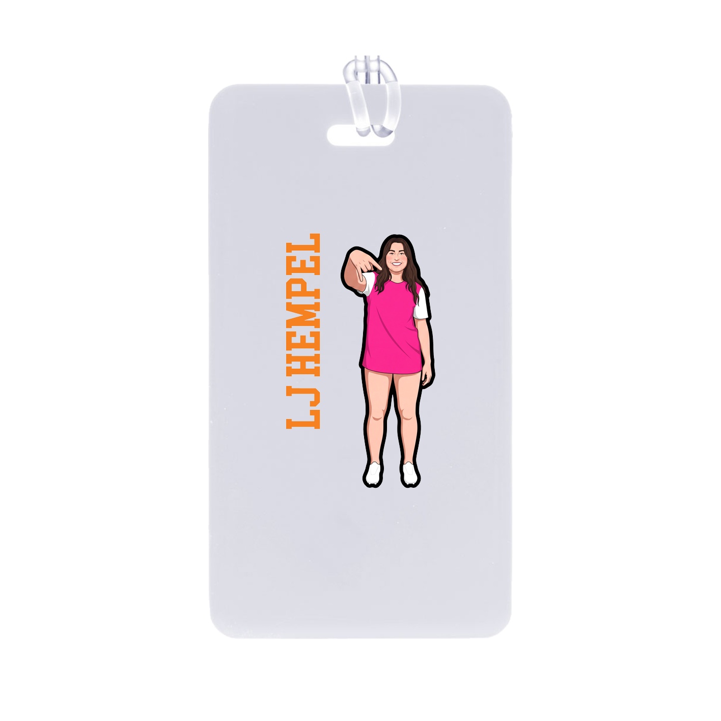 Bag Tag — Name Vertical in Classic