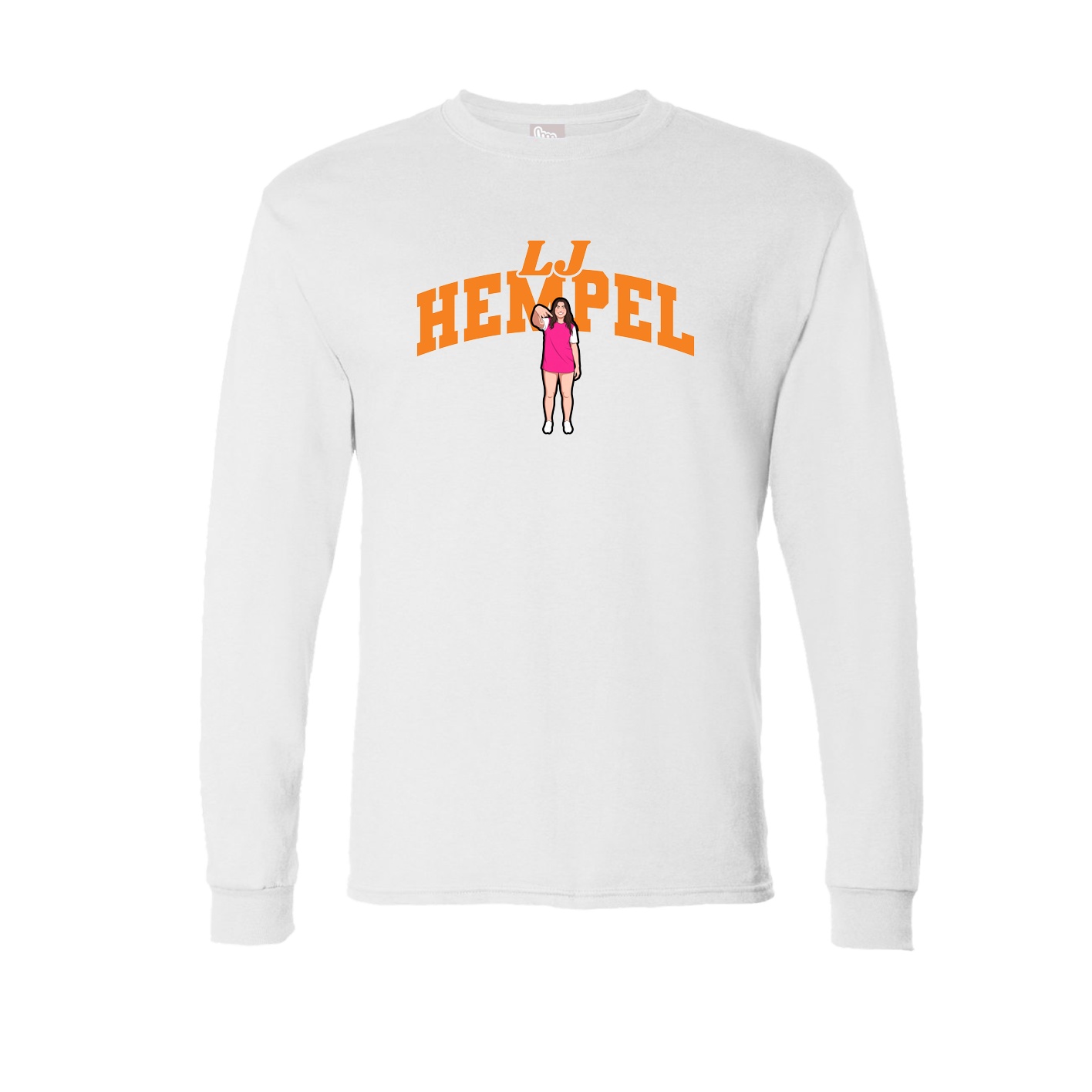 Long Sleeve Tee — Signature Arch in White