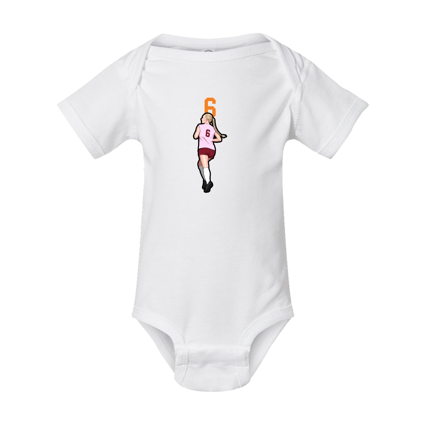 Baby Onesie — Number Top in White