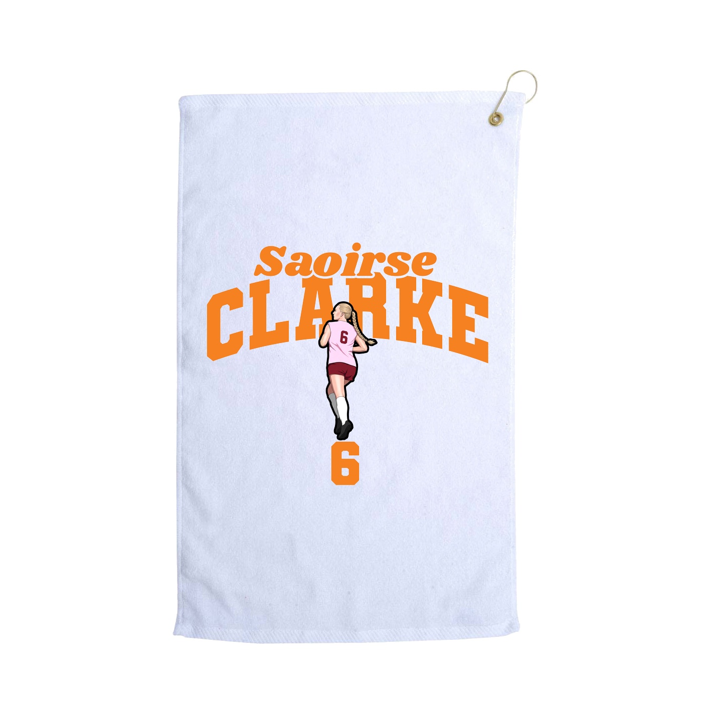 Golf Towel — Signature Arch in White