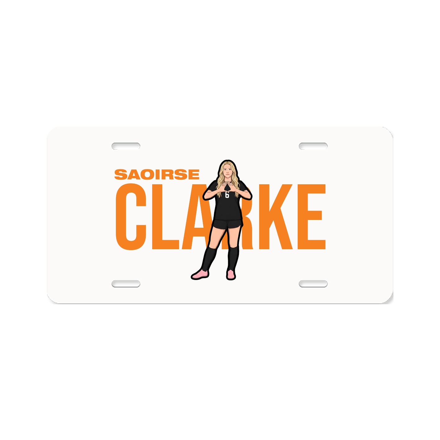 License Plate — Player Name in Classic