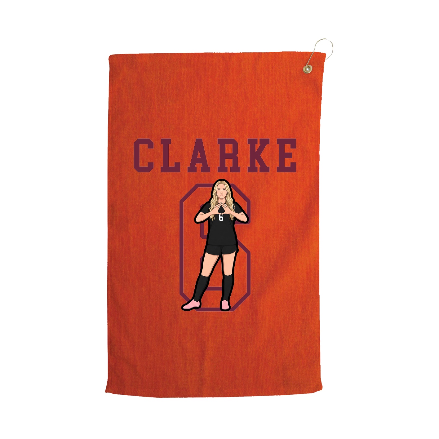 Golf Towel — Shirsey in Orange