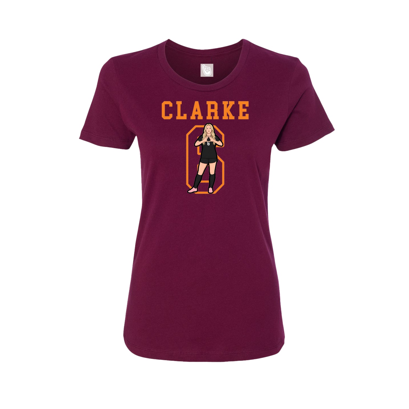Fitted Women's Tee — Shirsey in Maroon