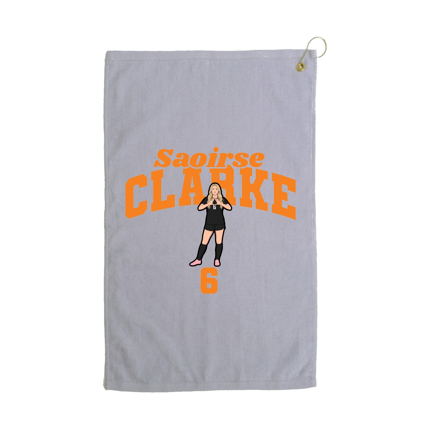 Golf Towel — Signature Arch in Grey