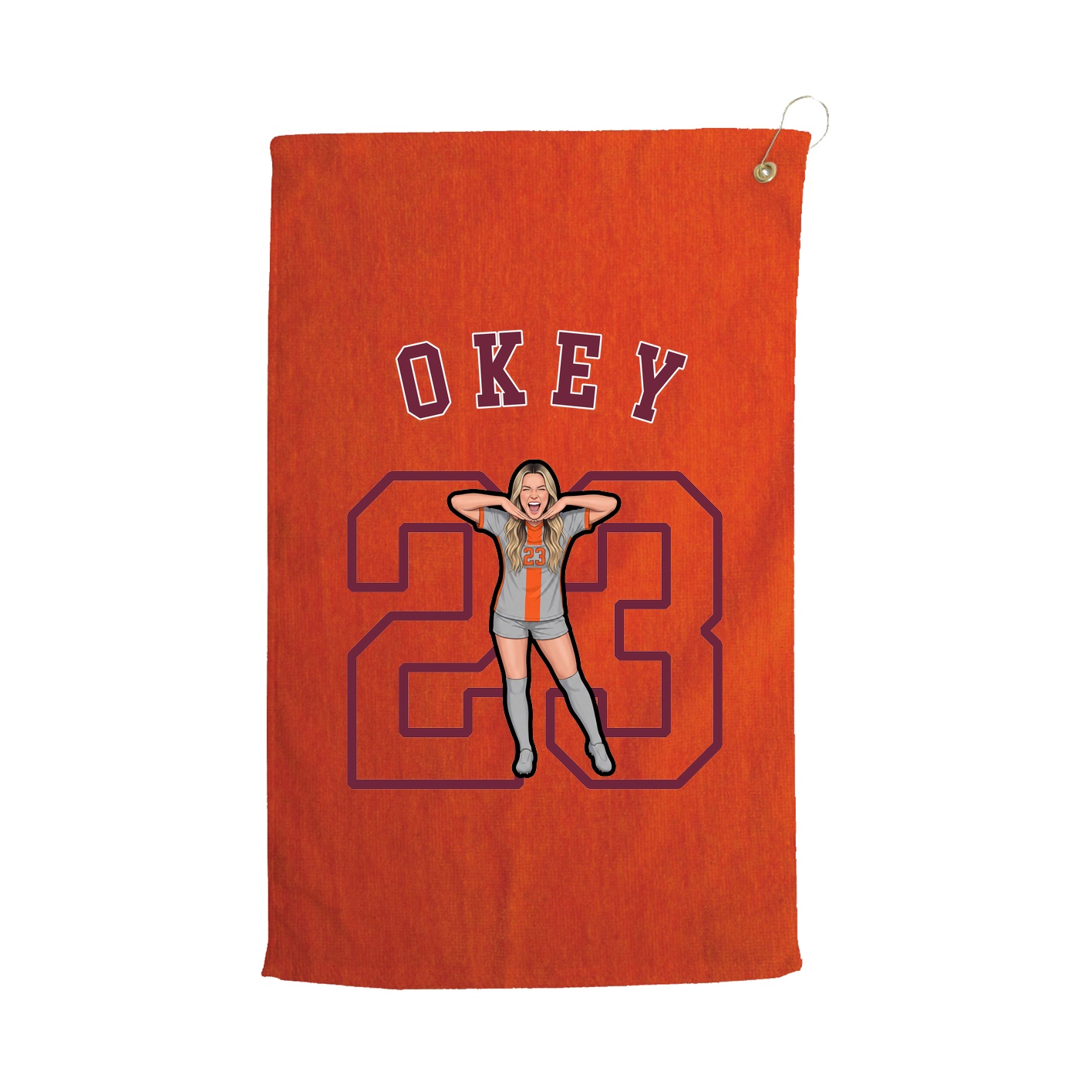 Golf Towel — Shirsey Arch in Orange