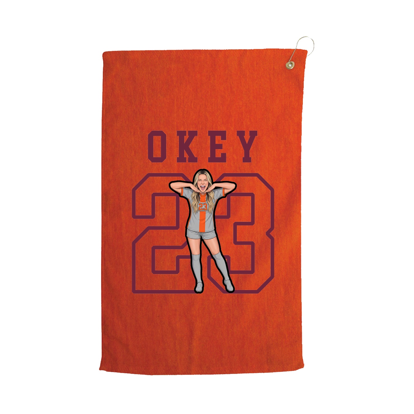 Golf Towel — Shirsey in Orange