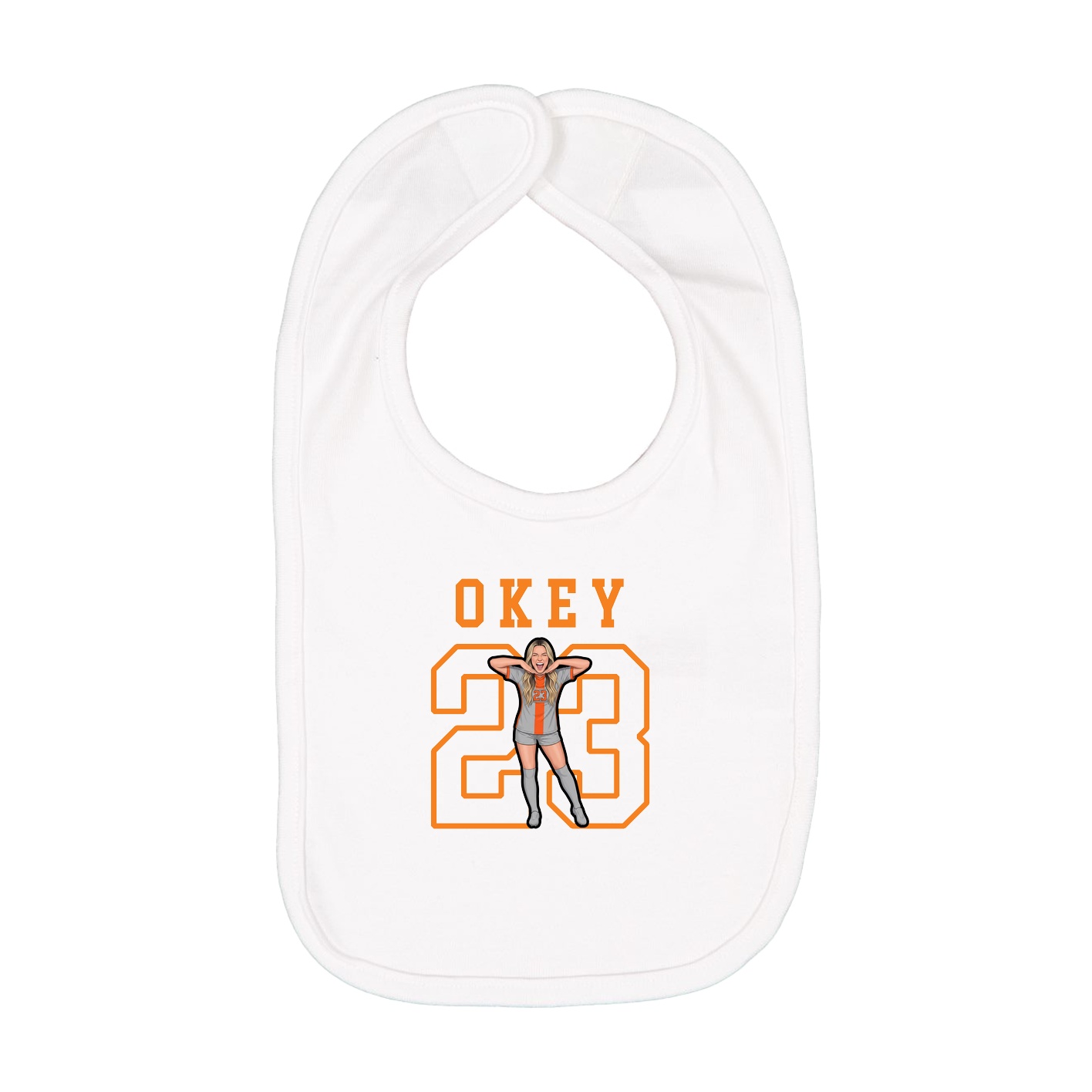 Infant Bib — Shirsey in White