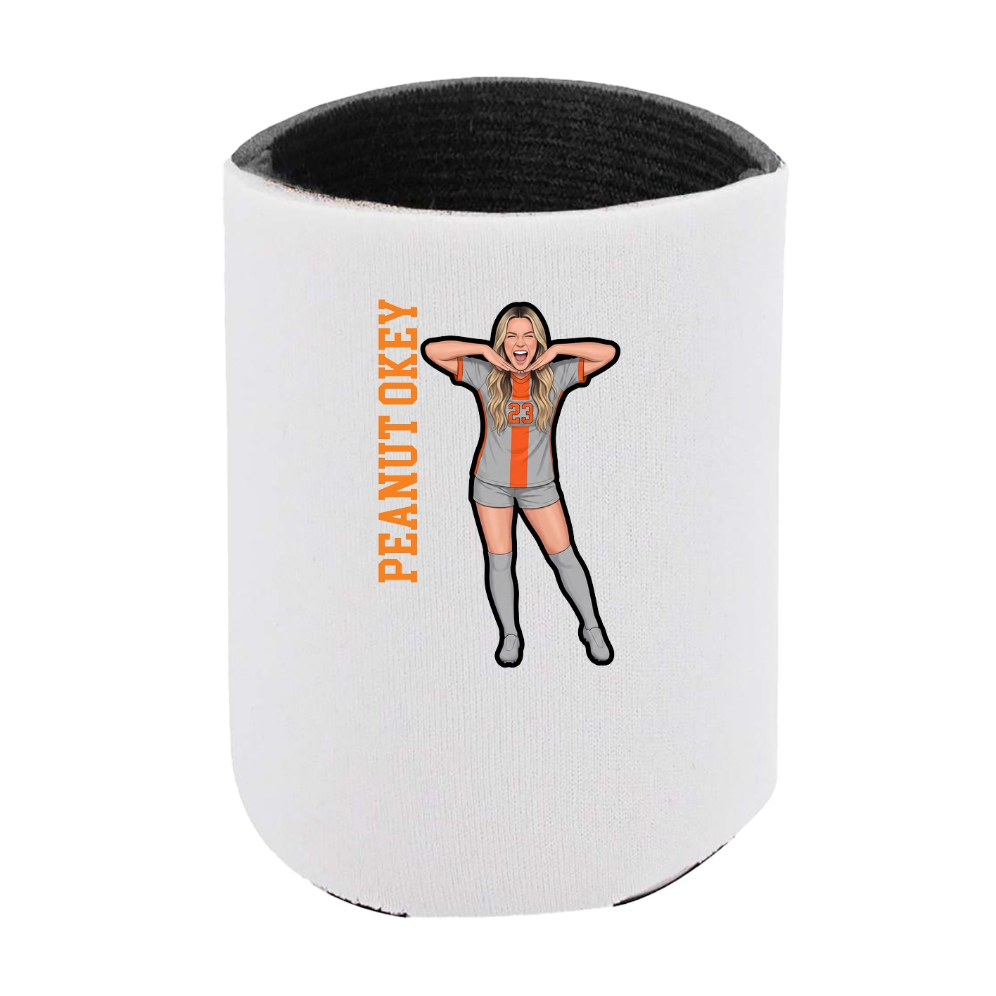 Can Holder — Name Vertical in White