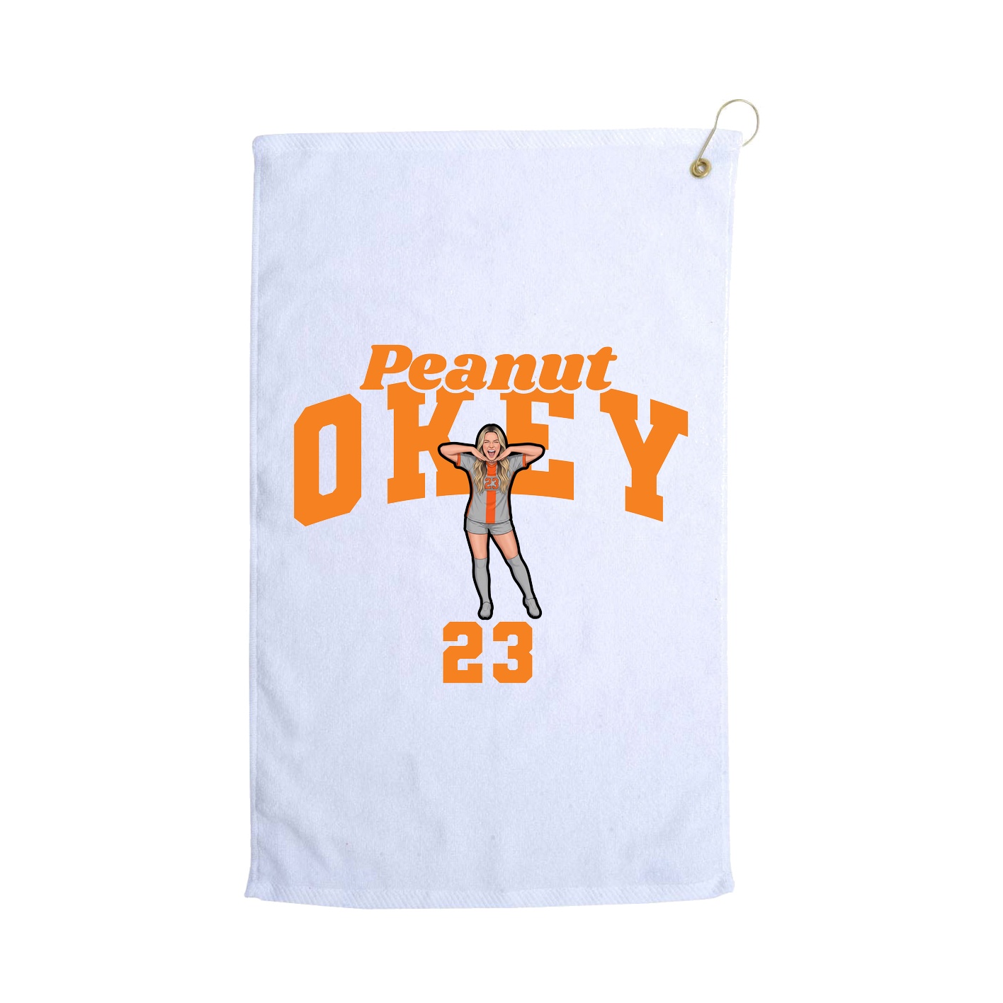 Golf Towel — Signature Arch in White