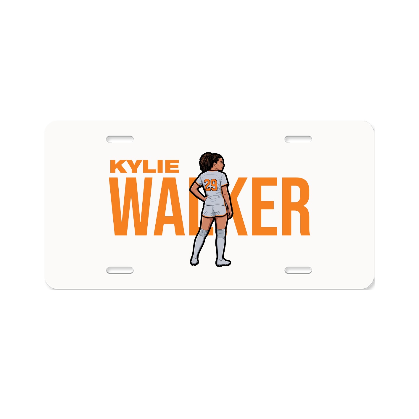 License Plate — Player Name in Classic