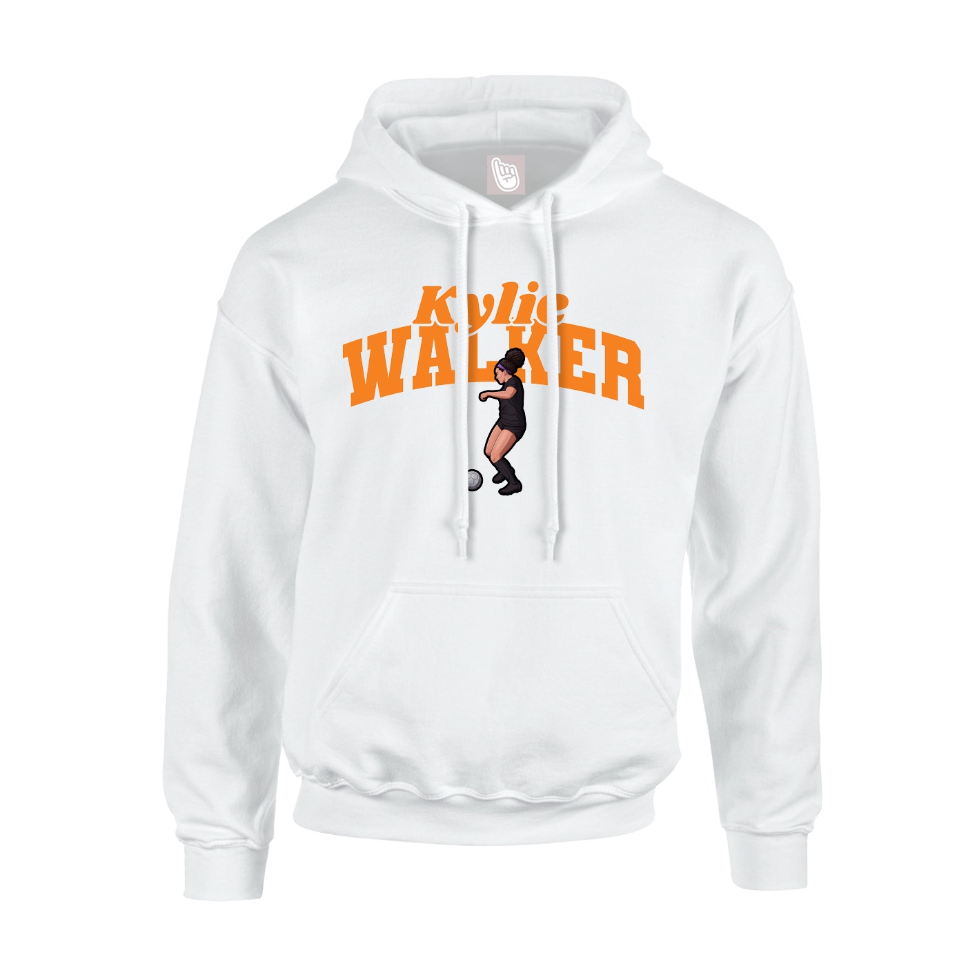Youth Hoodie — Signature Arch in White