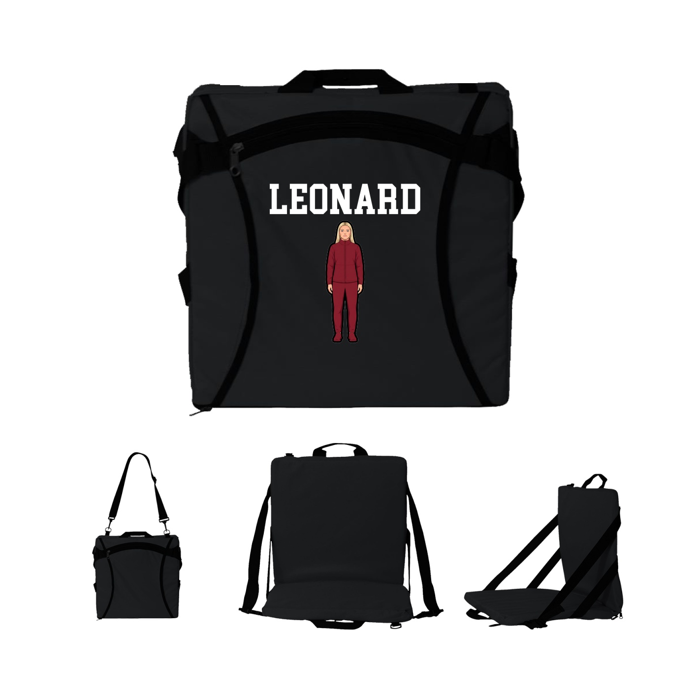Folding Stadium Seat — Shirsey in Black