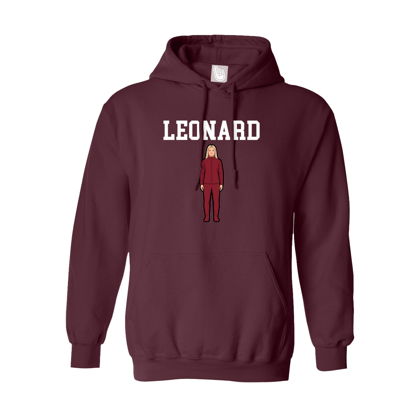 Hoodie — Shirsey in Maroon