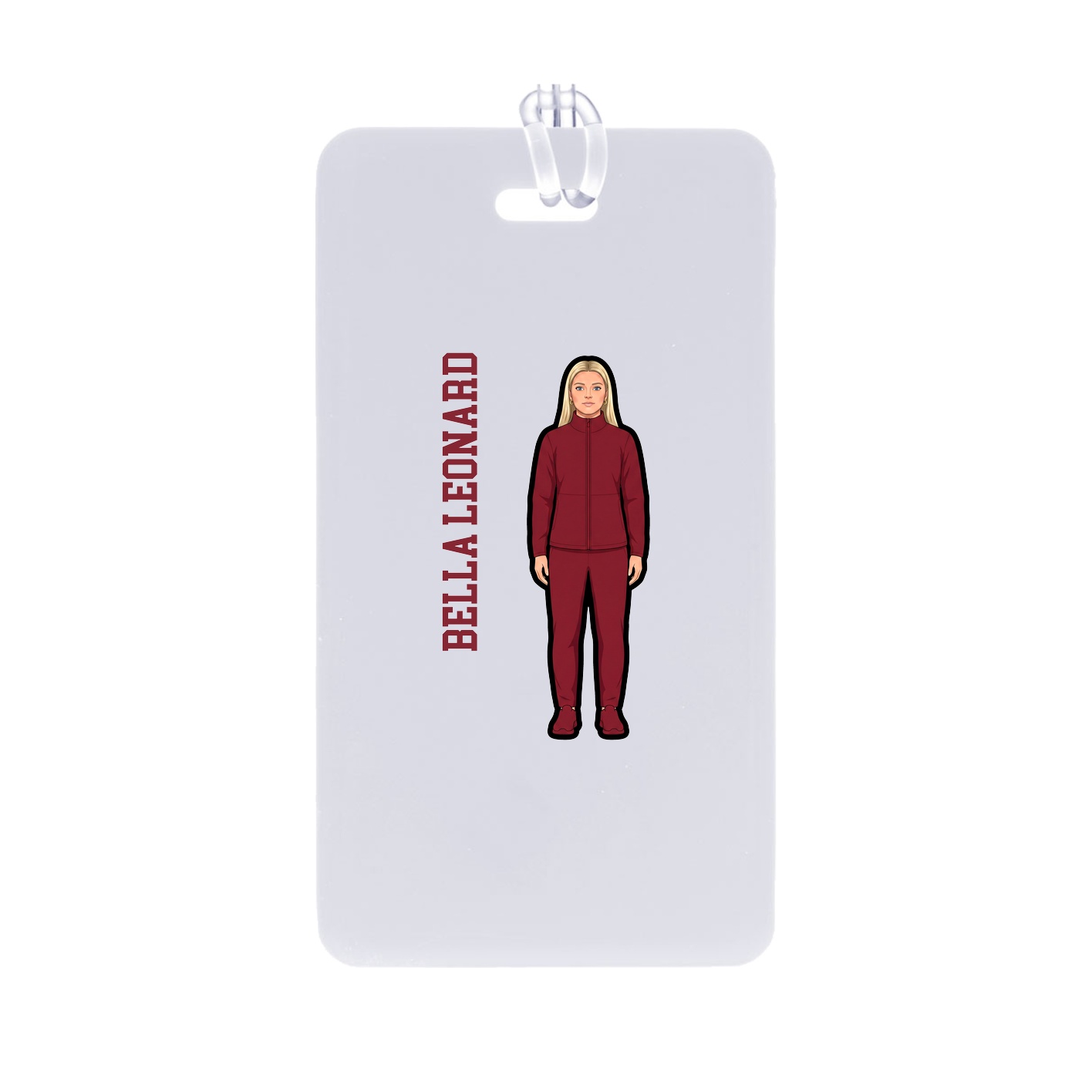 Bag Tag — Name Vertical in Classic