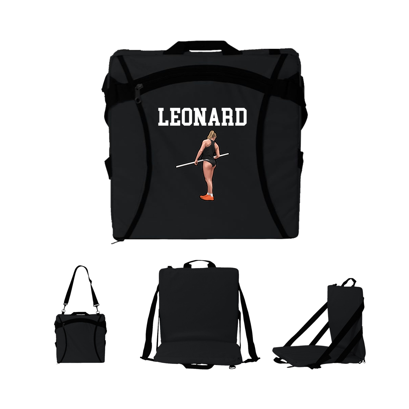 Folding Stadium Seat — Shirsey in Black