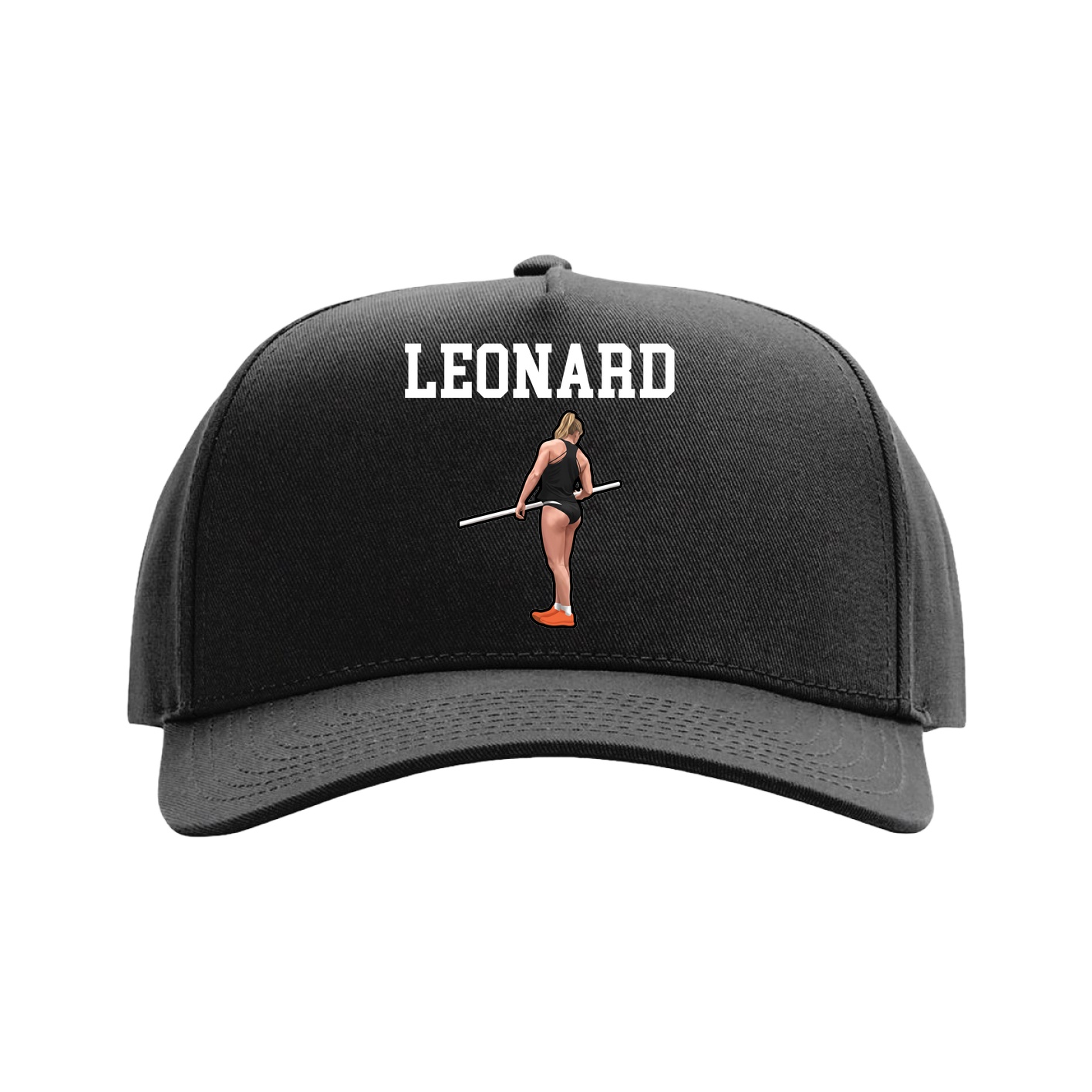 Full Fabric Five-Panel Champ Cap — Shirsey in Black