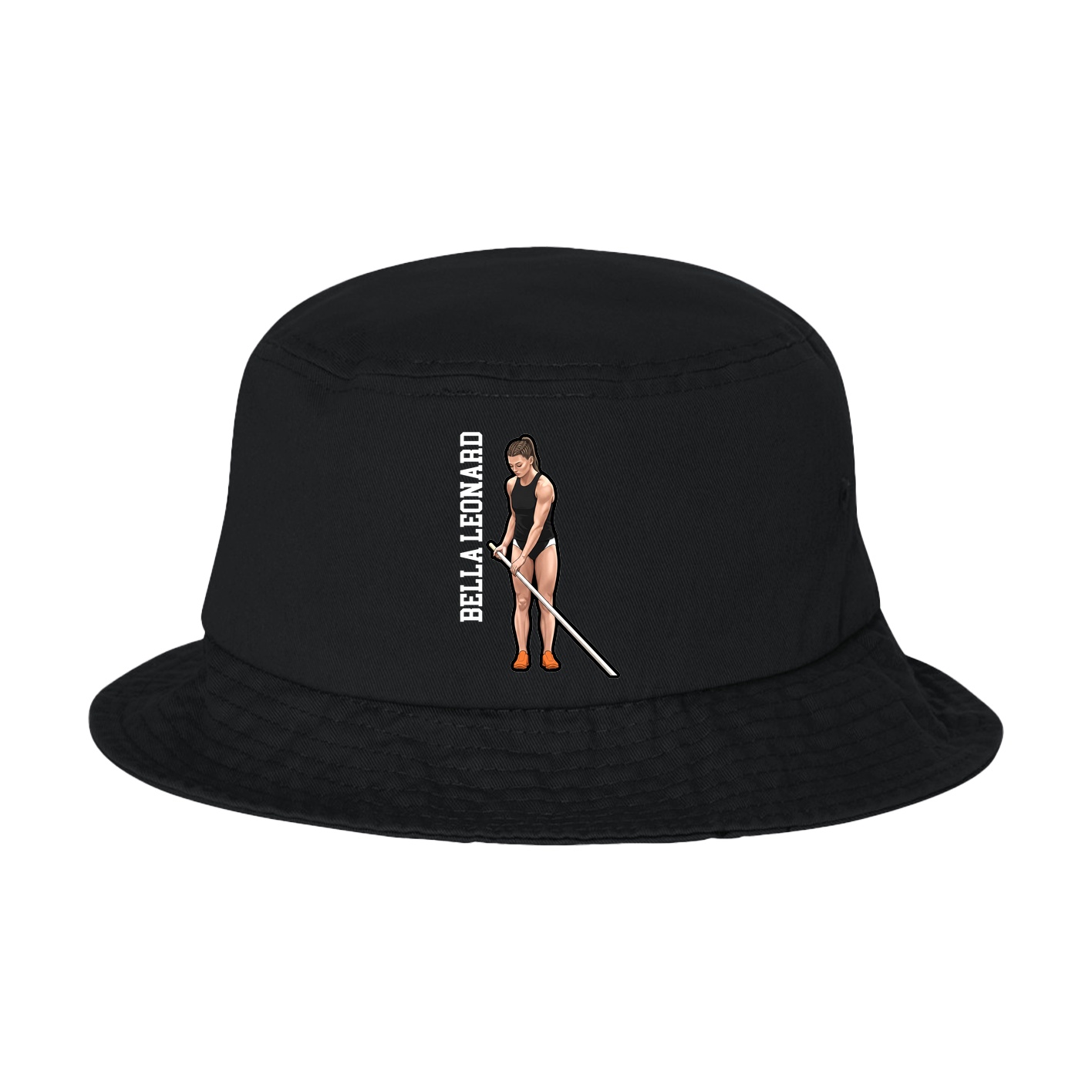 Bucket Cap — Name Vertical in Black