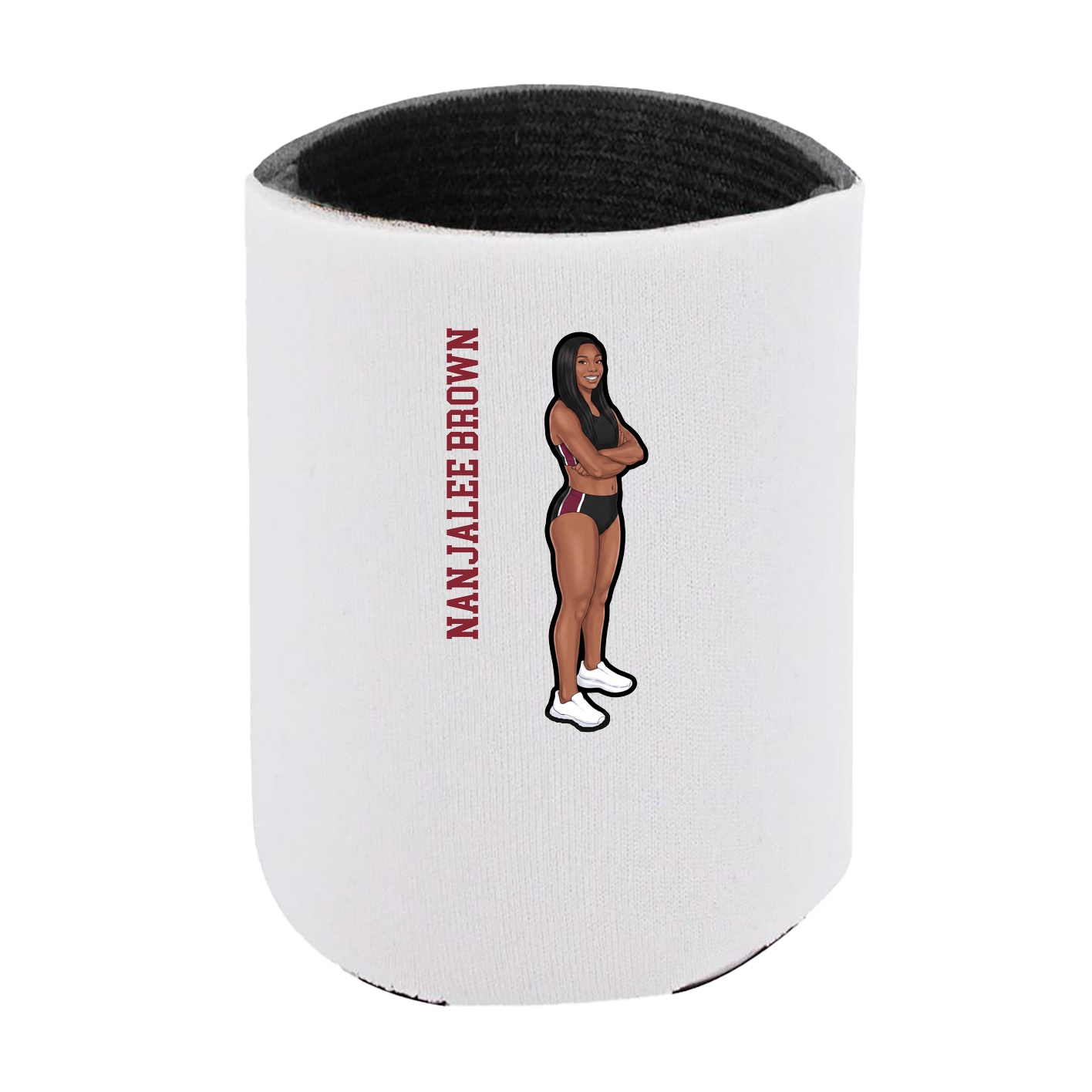 Can Holder — Name Vertical in White