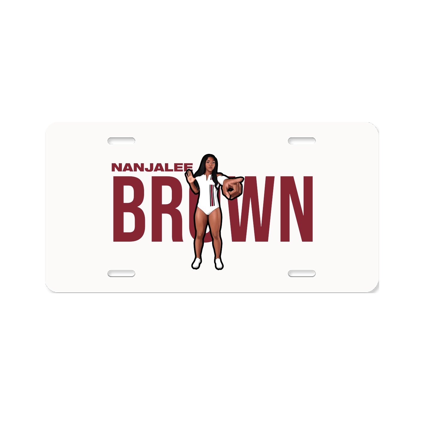 License Plate — Player Name in Classic