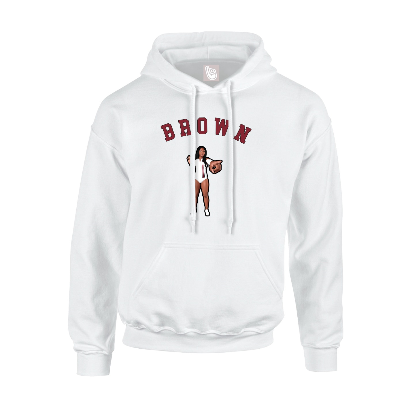 Hoodie — Shirsey Arch in White