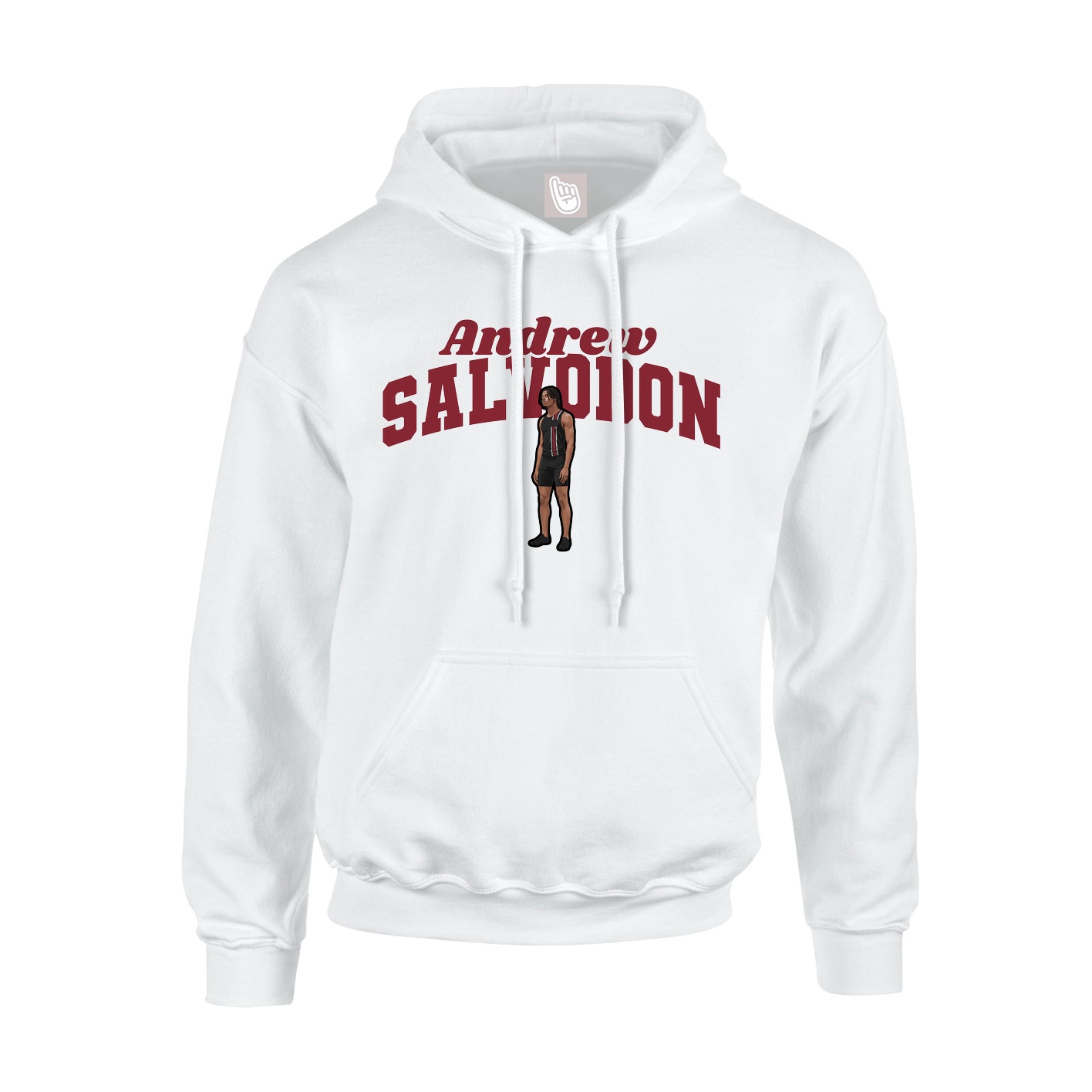 Hoodie — Signature Arch in White