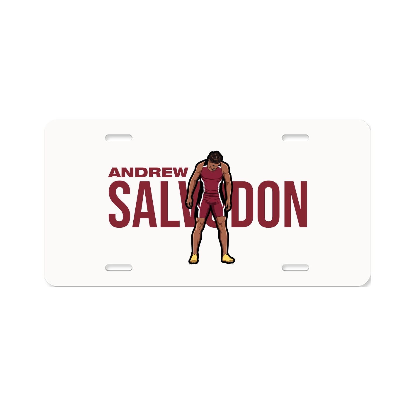 License Plate — Player Name in Classic