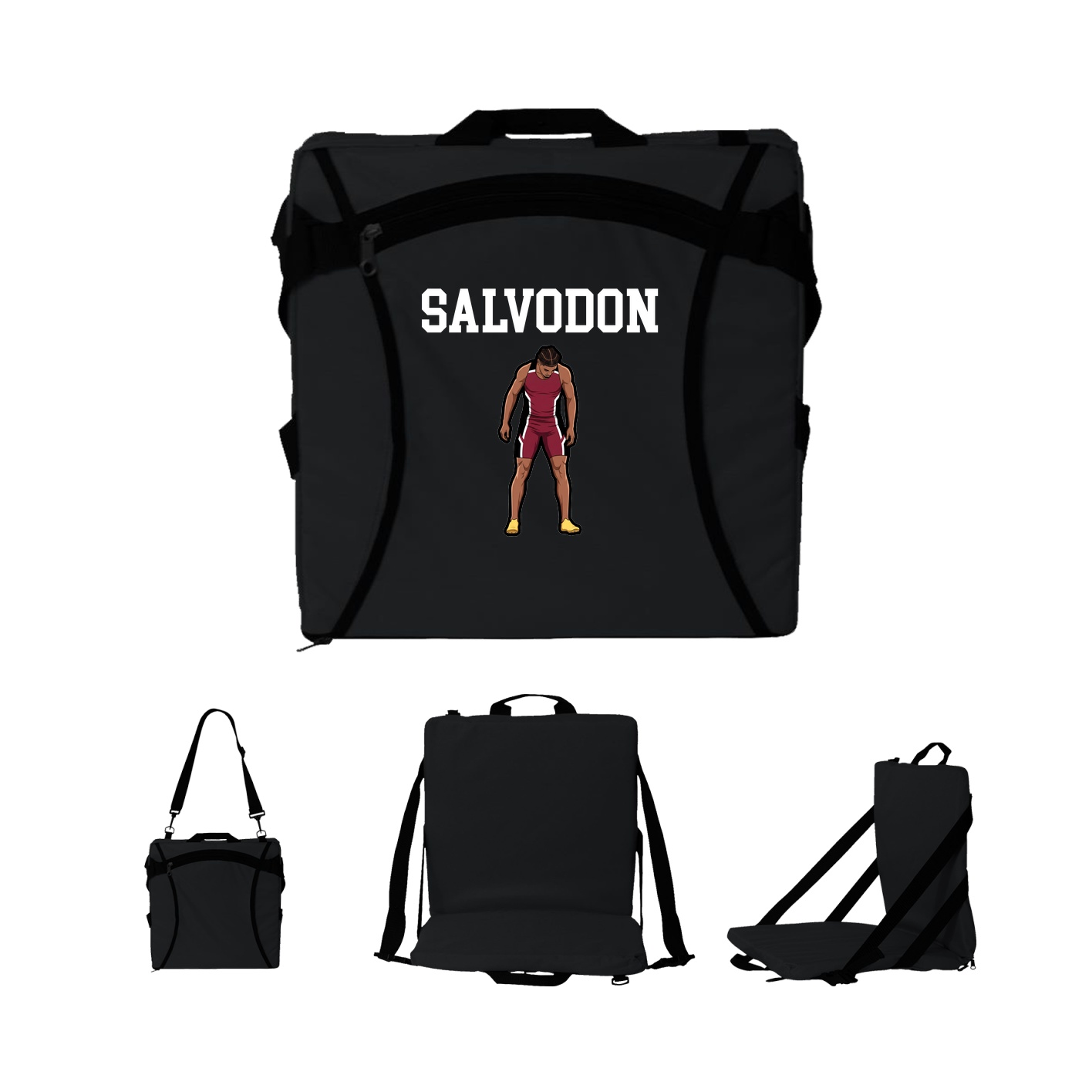 Folding Stadium Seat — Shirsey in Black