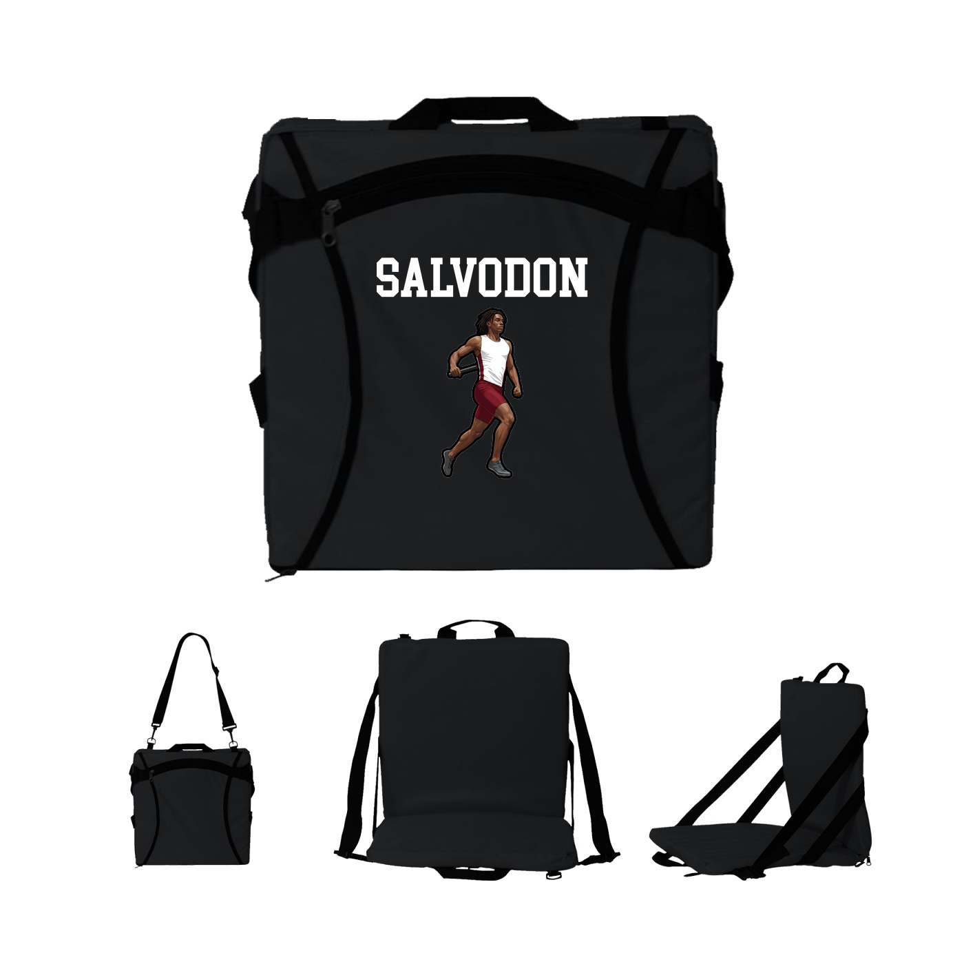 Folding Stadium Seat — Shirsey in Black