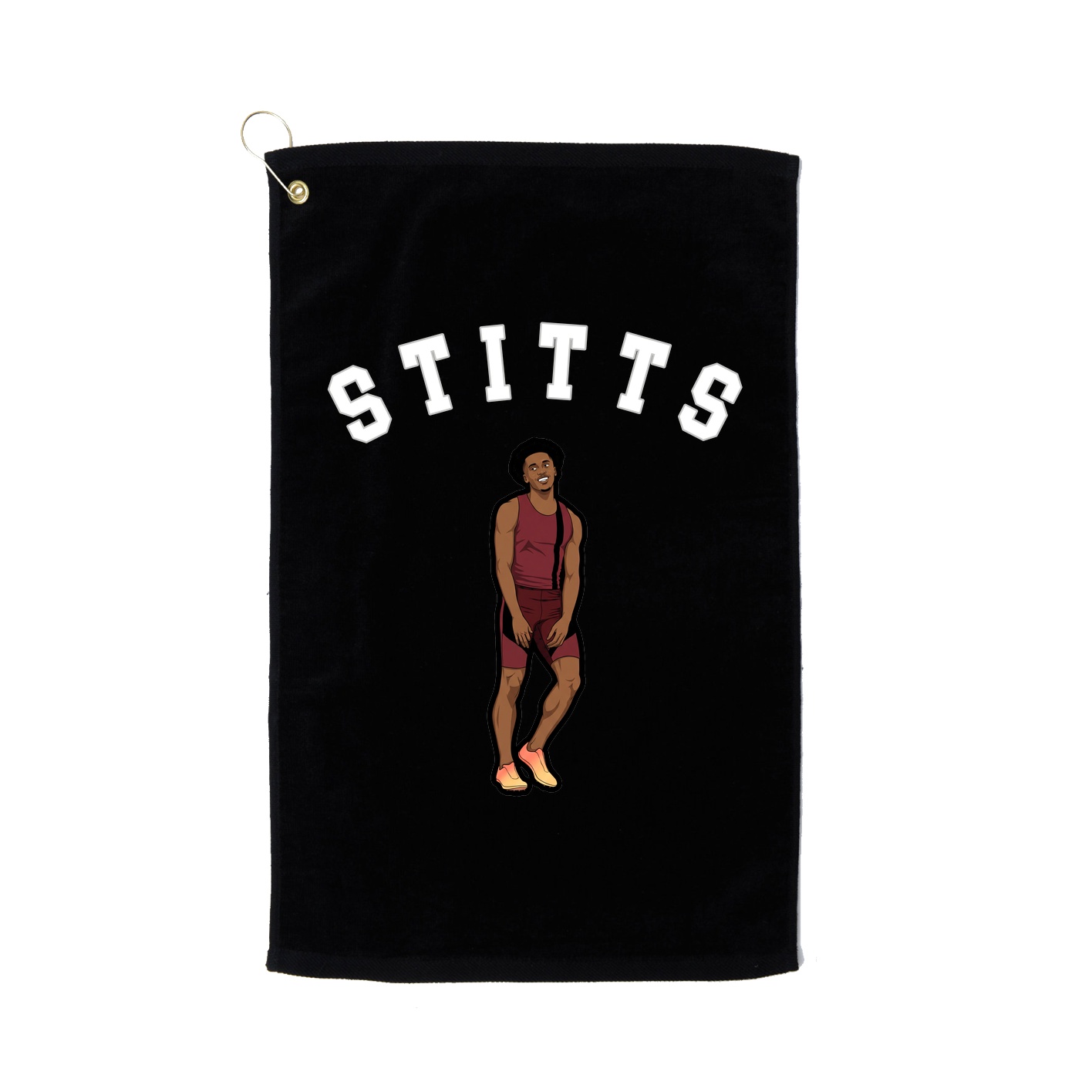 Golf Towel — Shirsey Arch in Black