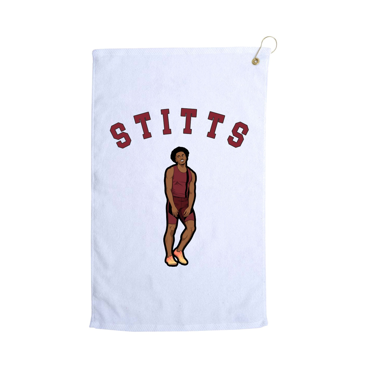 Golf Towel — Shirsey Arch in White