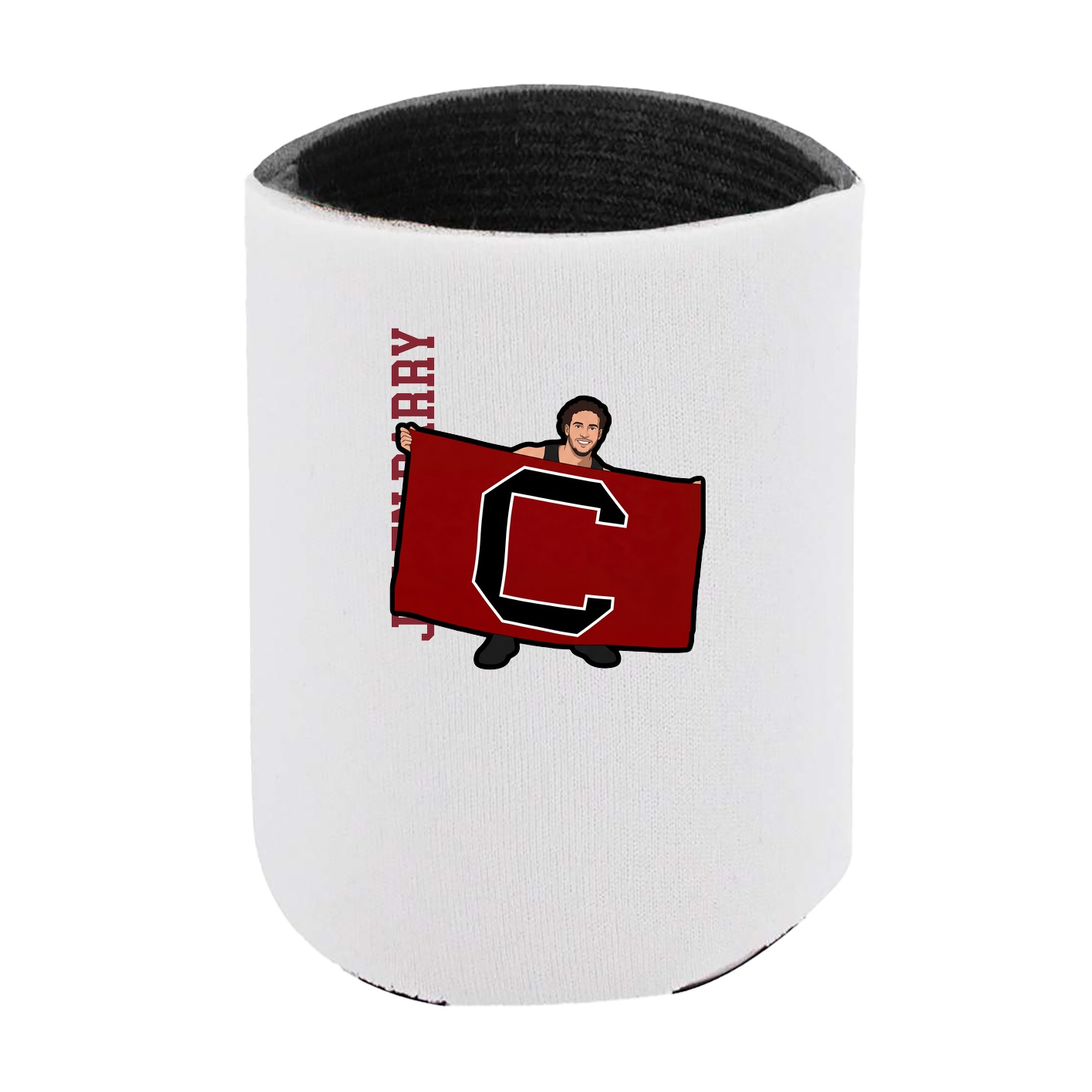 Can Holder — Name Vertical in White