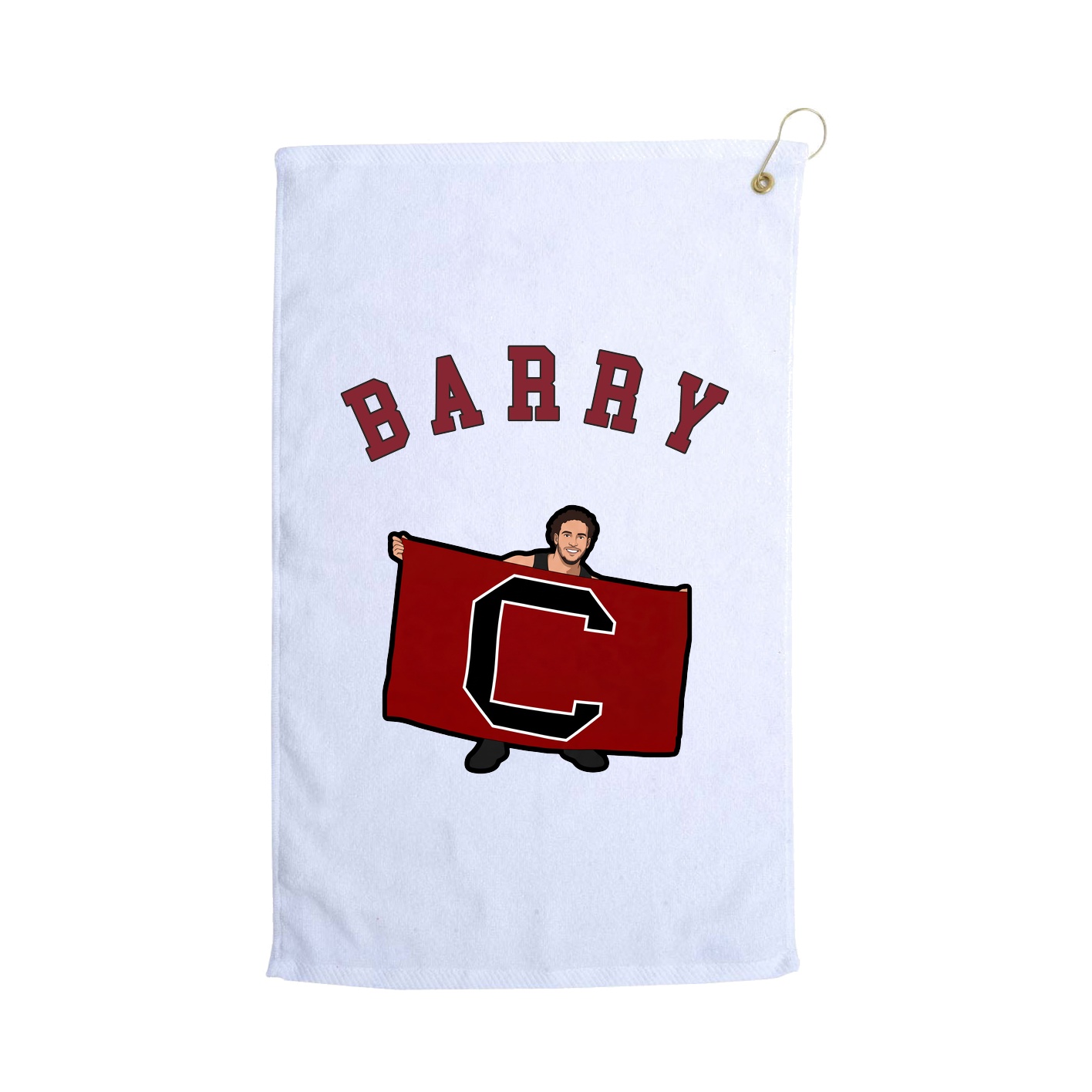Golf Towel — Shirsey Arch in White