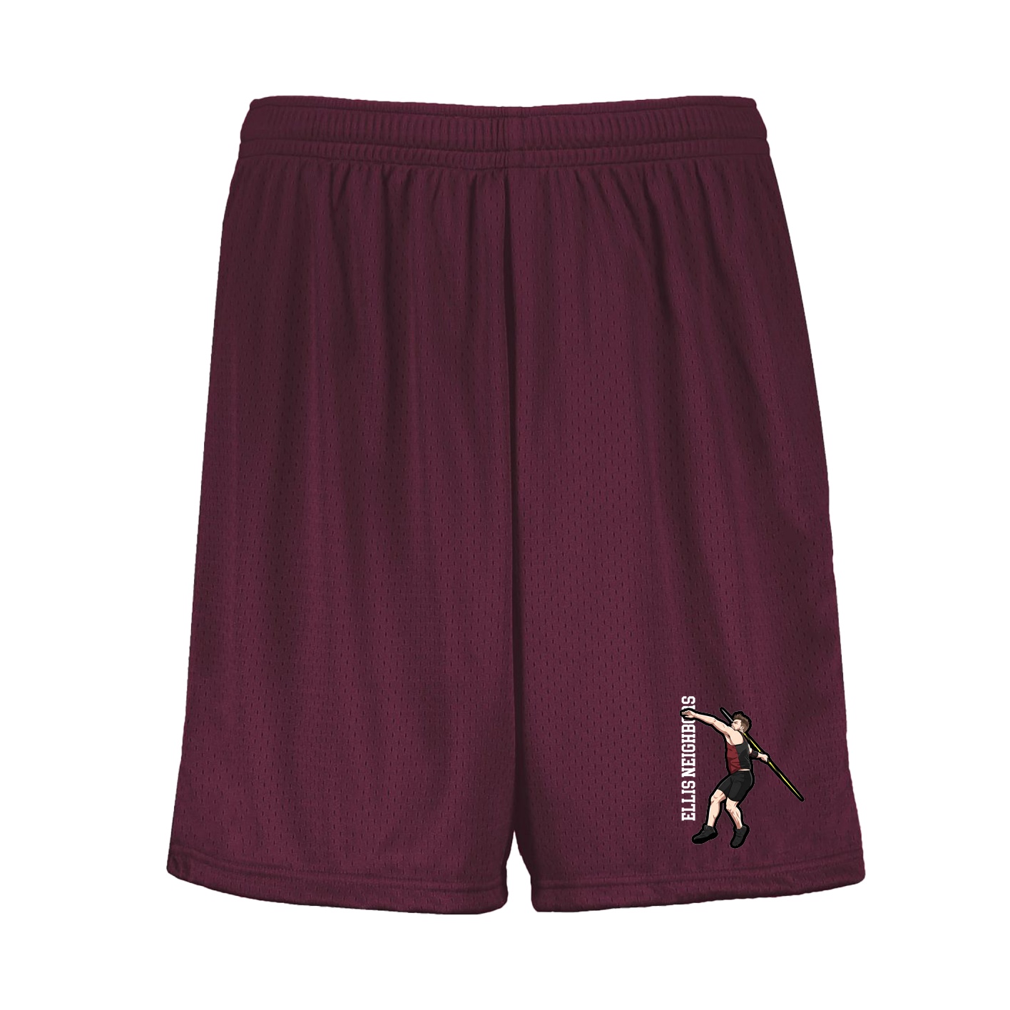 Shorts — Name Vertical in Maroon