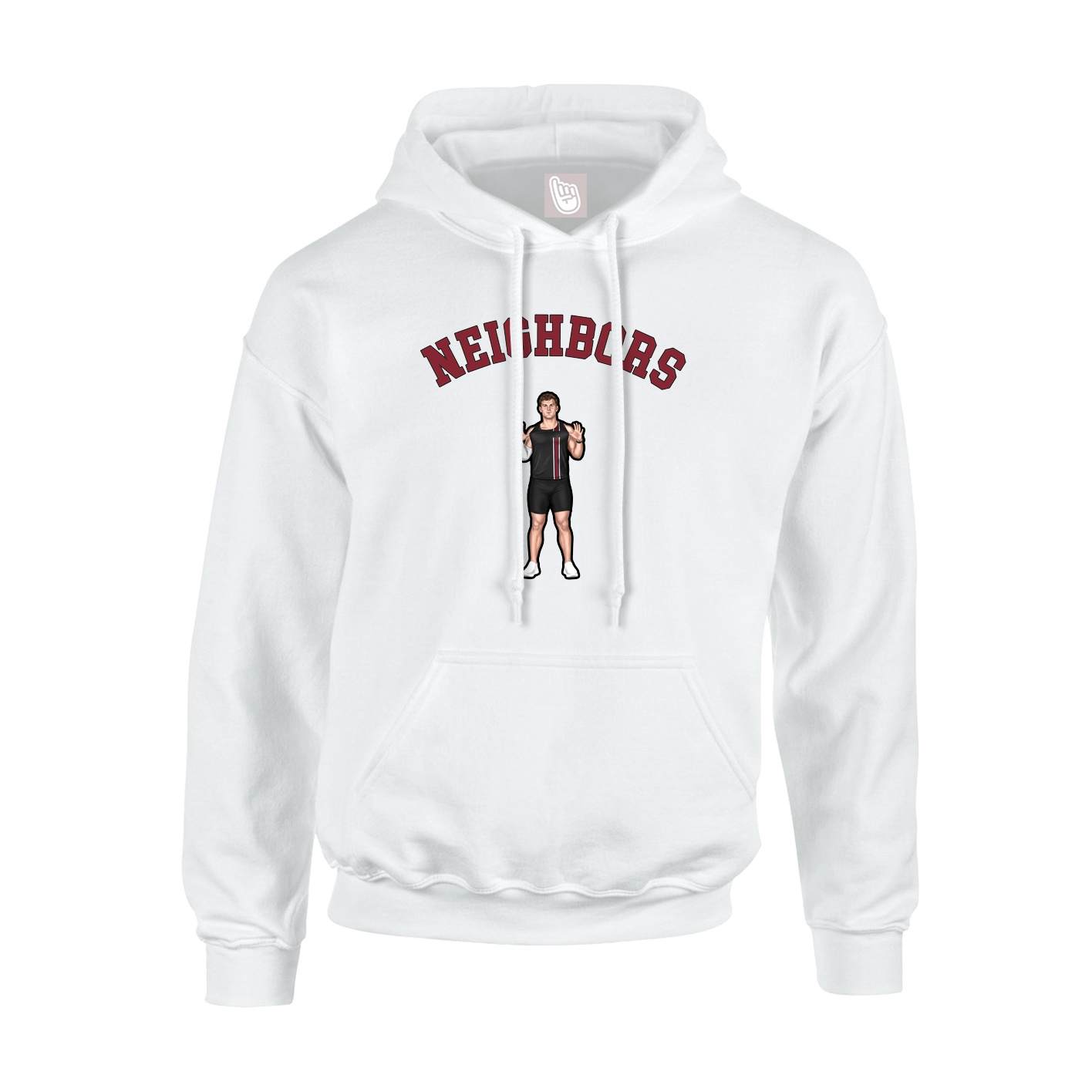 Youth Hoodie — Shirsey Arch in White