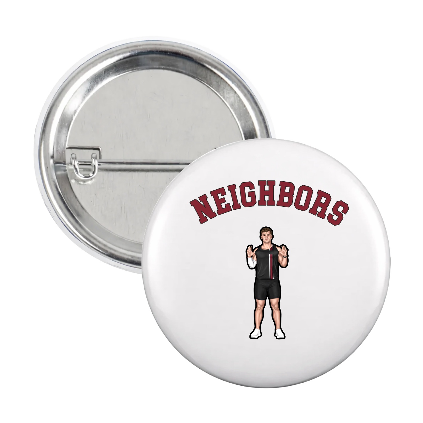 Game Day Button — Shirsey Arch in White