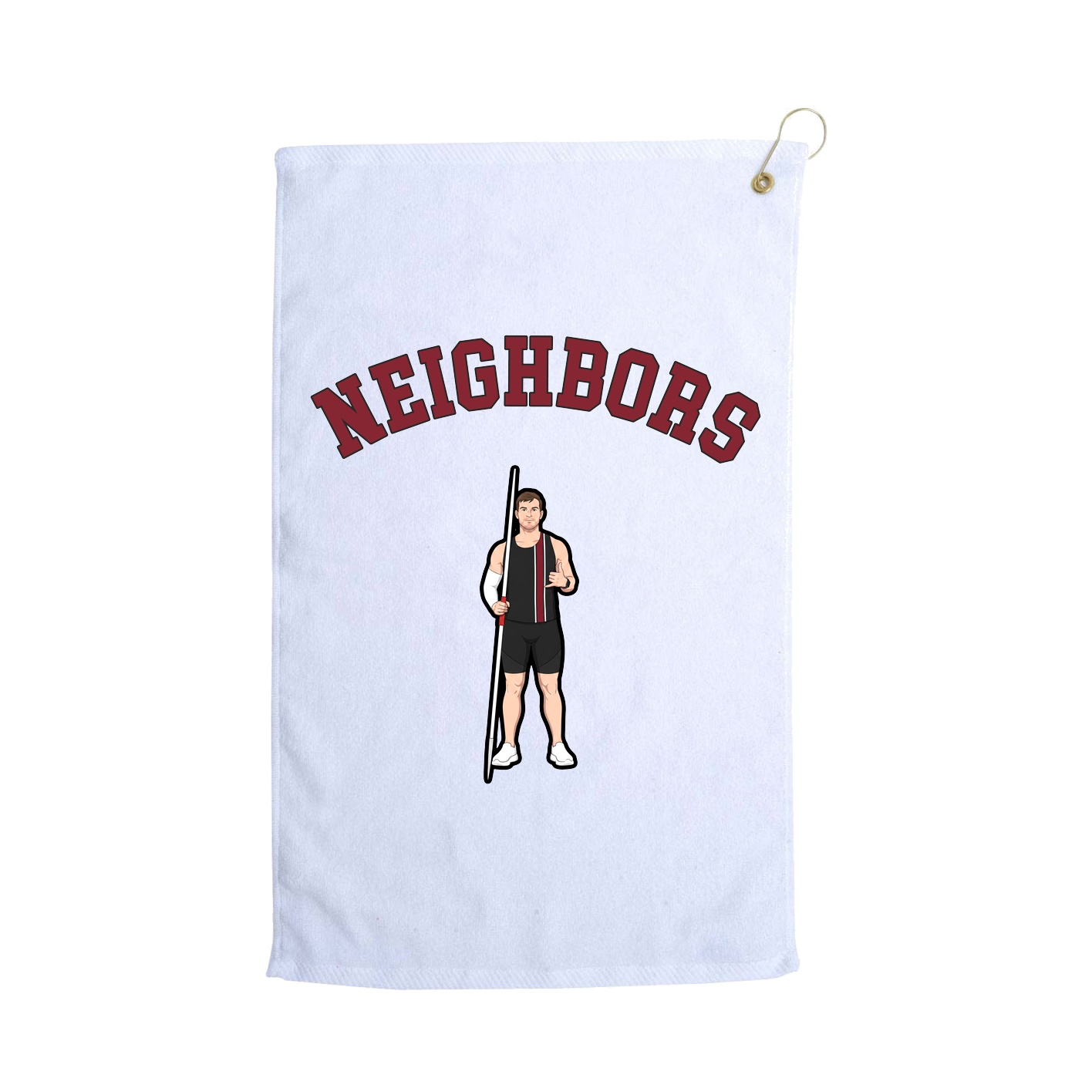 Golf Towel — Shirsey Arch in White