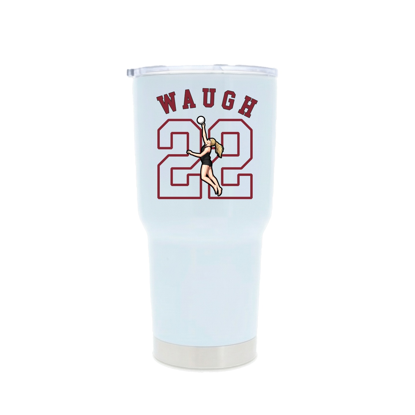 30oz Stainless Steel Tumbler — Shirsey Arch in White